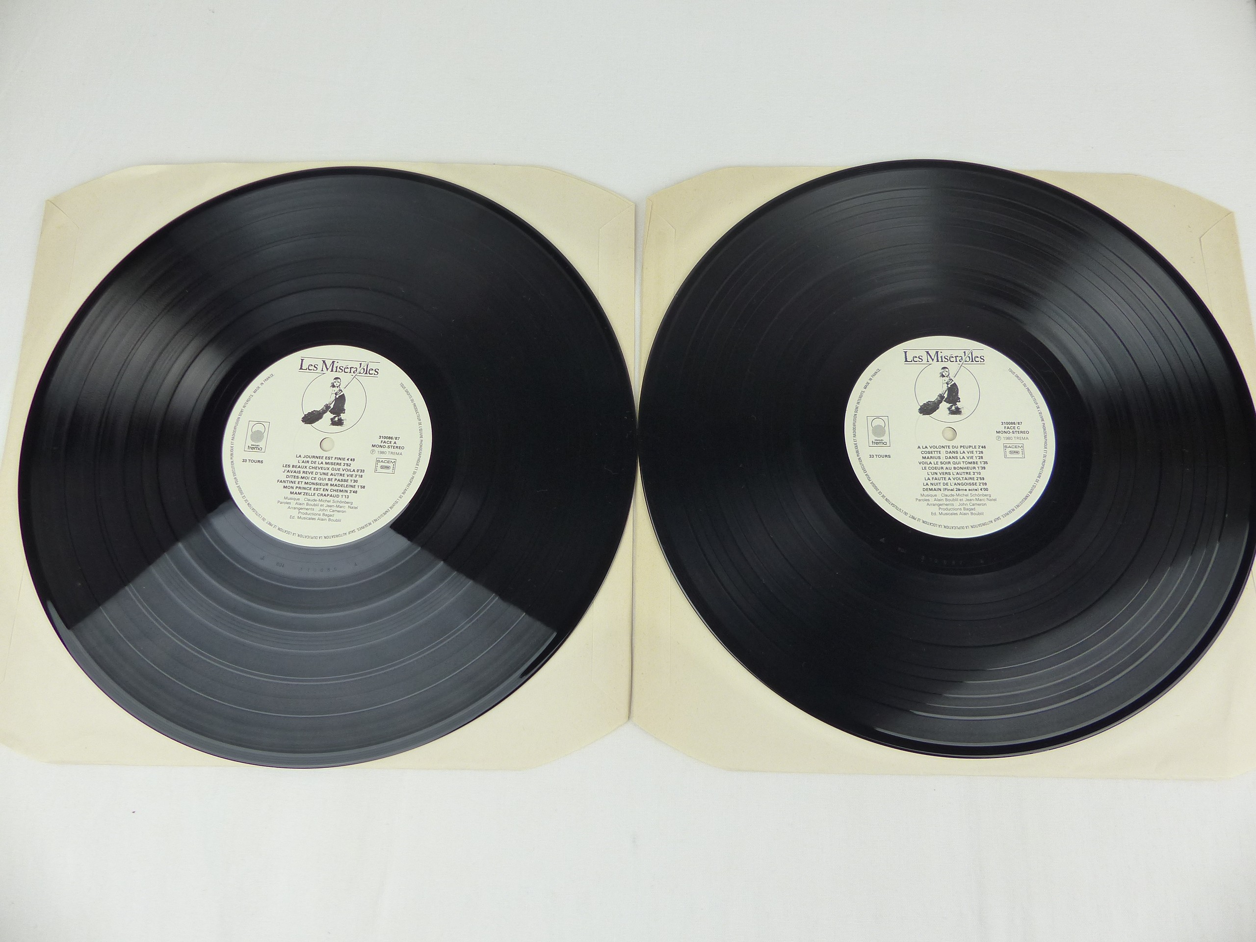 Double Vinyle Les Misérables Schönberg Boublil 2 LP Comédie Musicale Originale État correct - Vue 6 - 