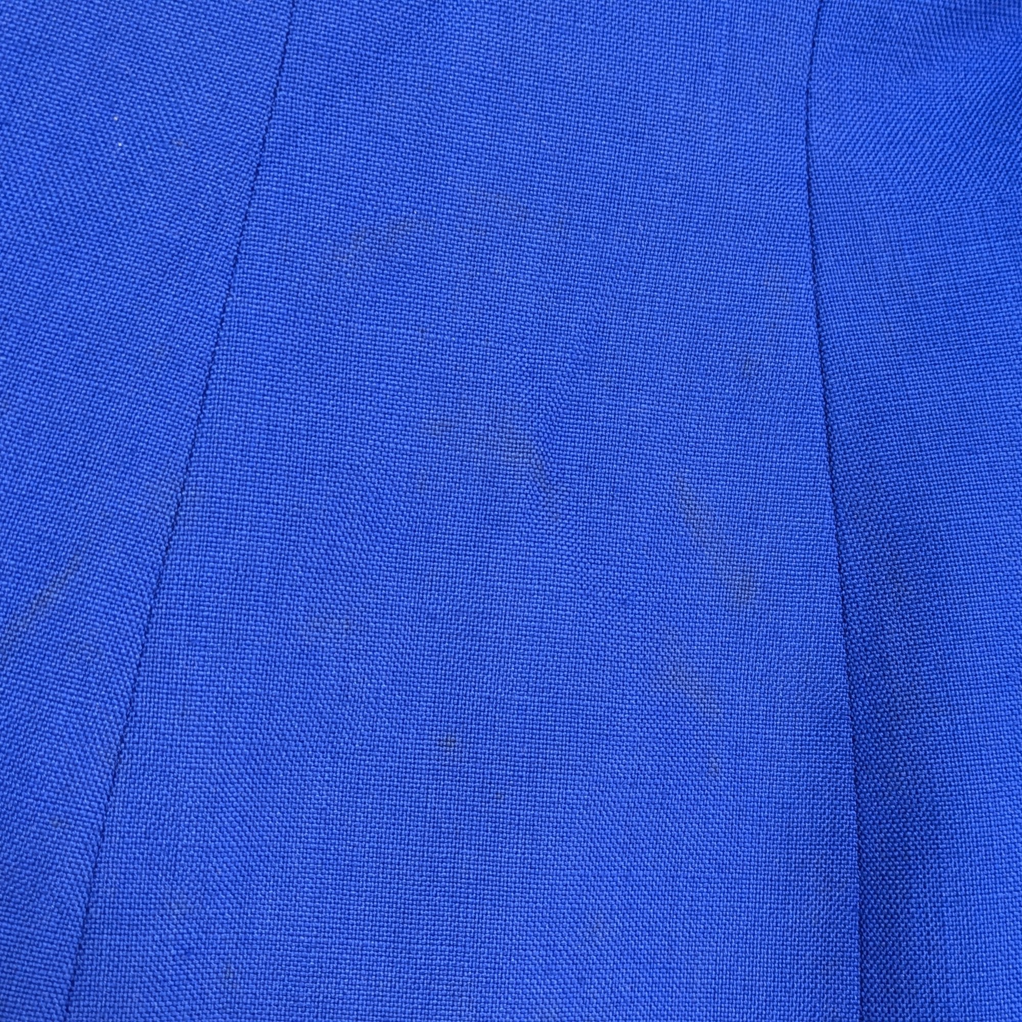 Veste tailleur Yves Saint Laurent Variation T L bleu roi - Photo 4