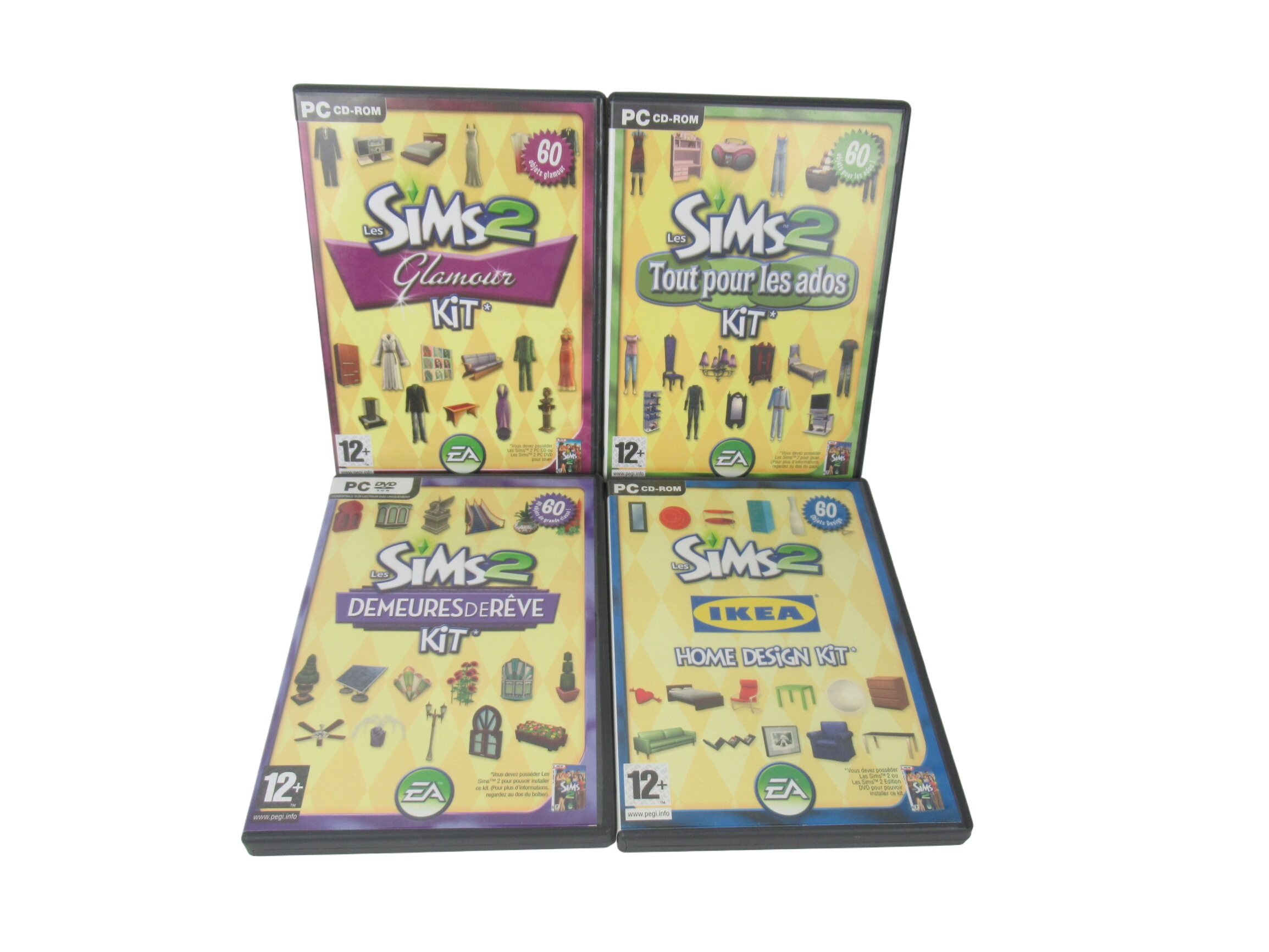 Lot de 4 jeux de kit pc Les Sims 2 en bon état Bon état -  reconditionné disponible sur Label Emmaüs