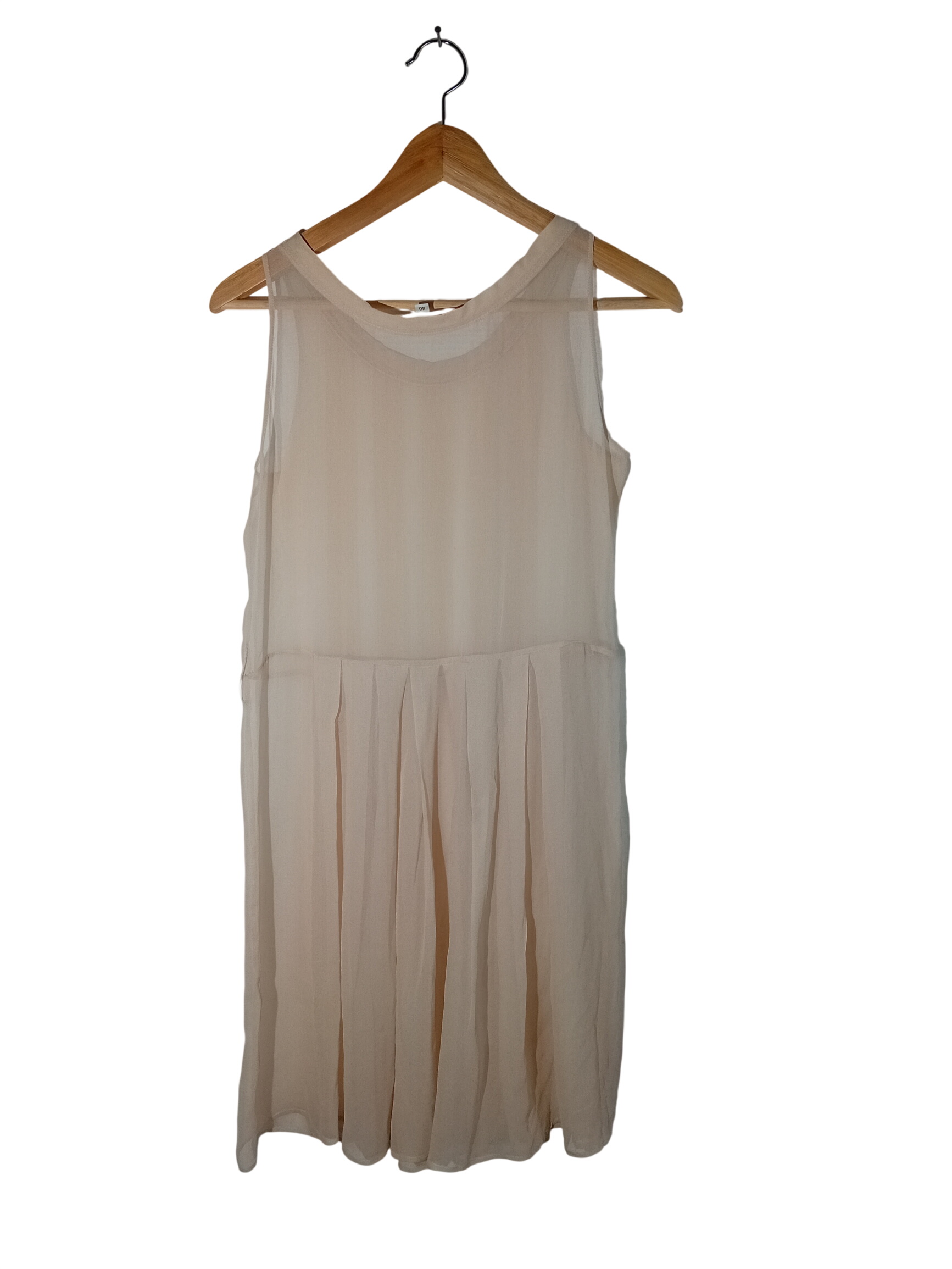Voir photo 2 de Robe Beige Plissée Natan Collection L 40 (V3349) Robe Beige Plissée Natan Collection L 40 (V3349) Très bon état - Vue 2 -