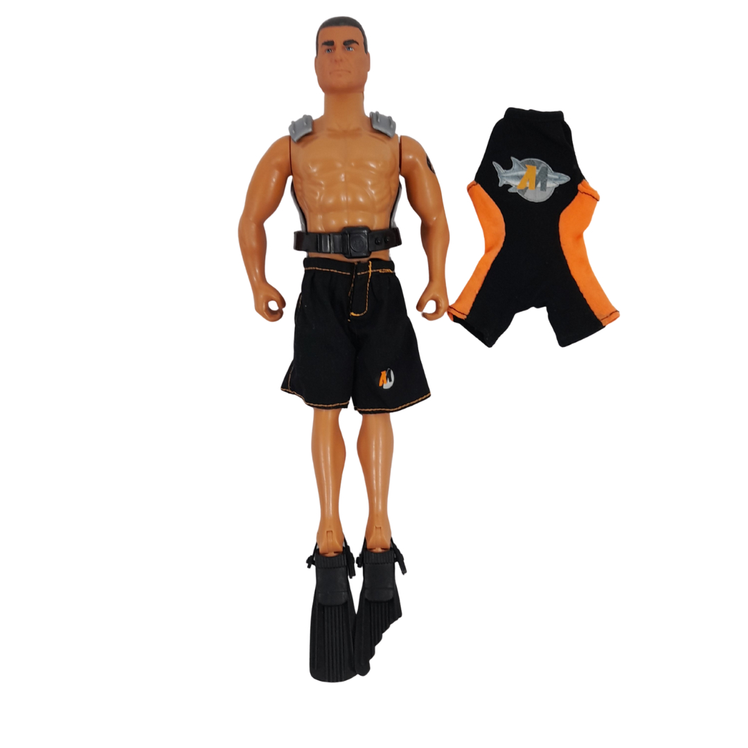 Action Man Nageur – Hasbro 1995 – Figurine originale – Parfait état + tenue supplémentaire Très bon état -  reconditionné disponible sur Label Emmaüs