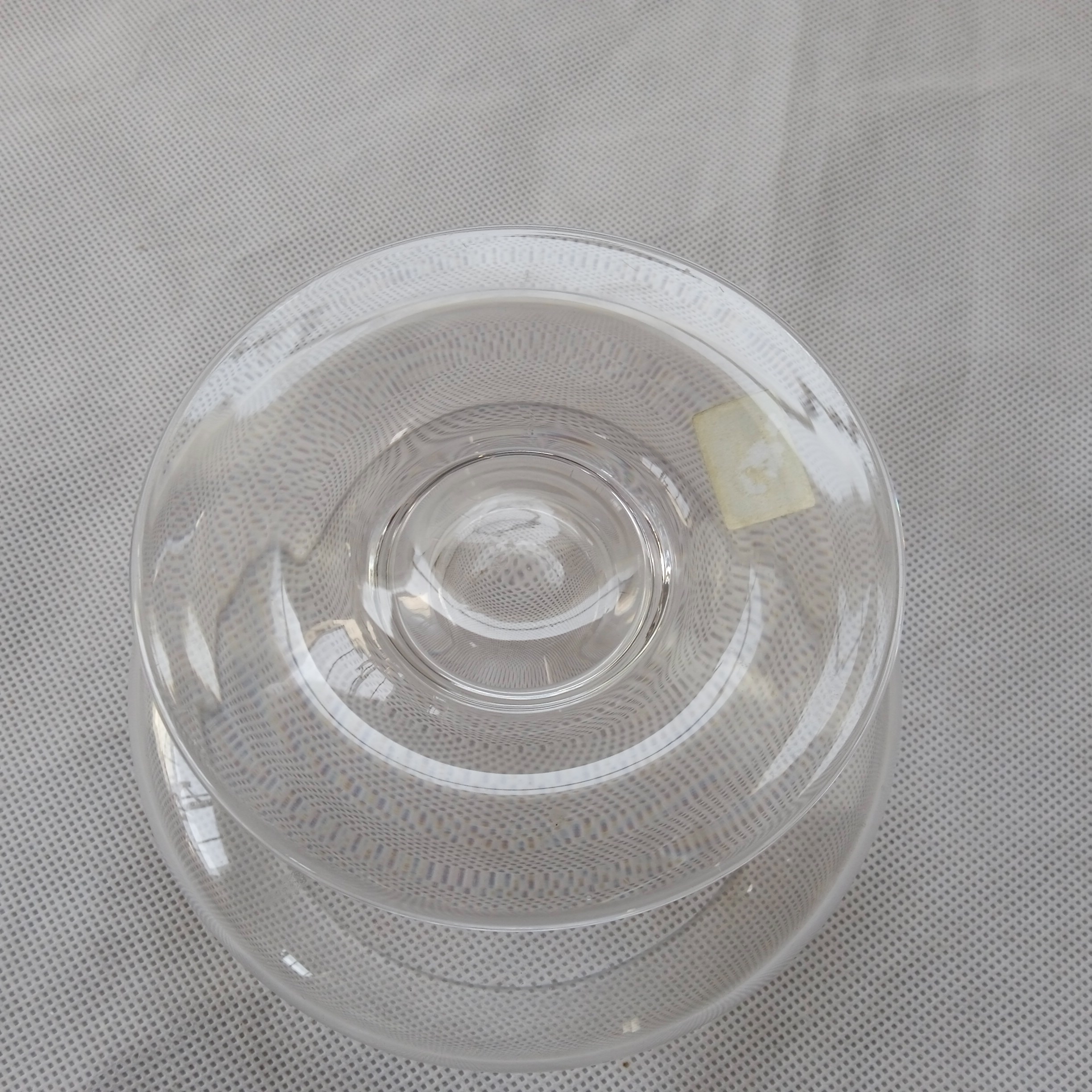 Saladier coupe (caviar, confiture) sur pied en cristal fait main  Très bon état - Vue 3 - 