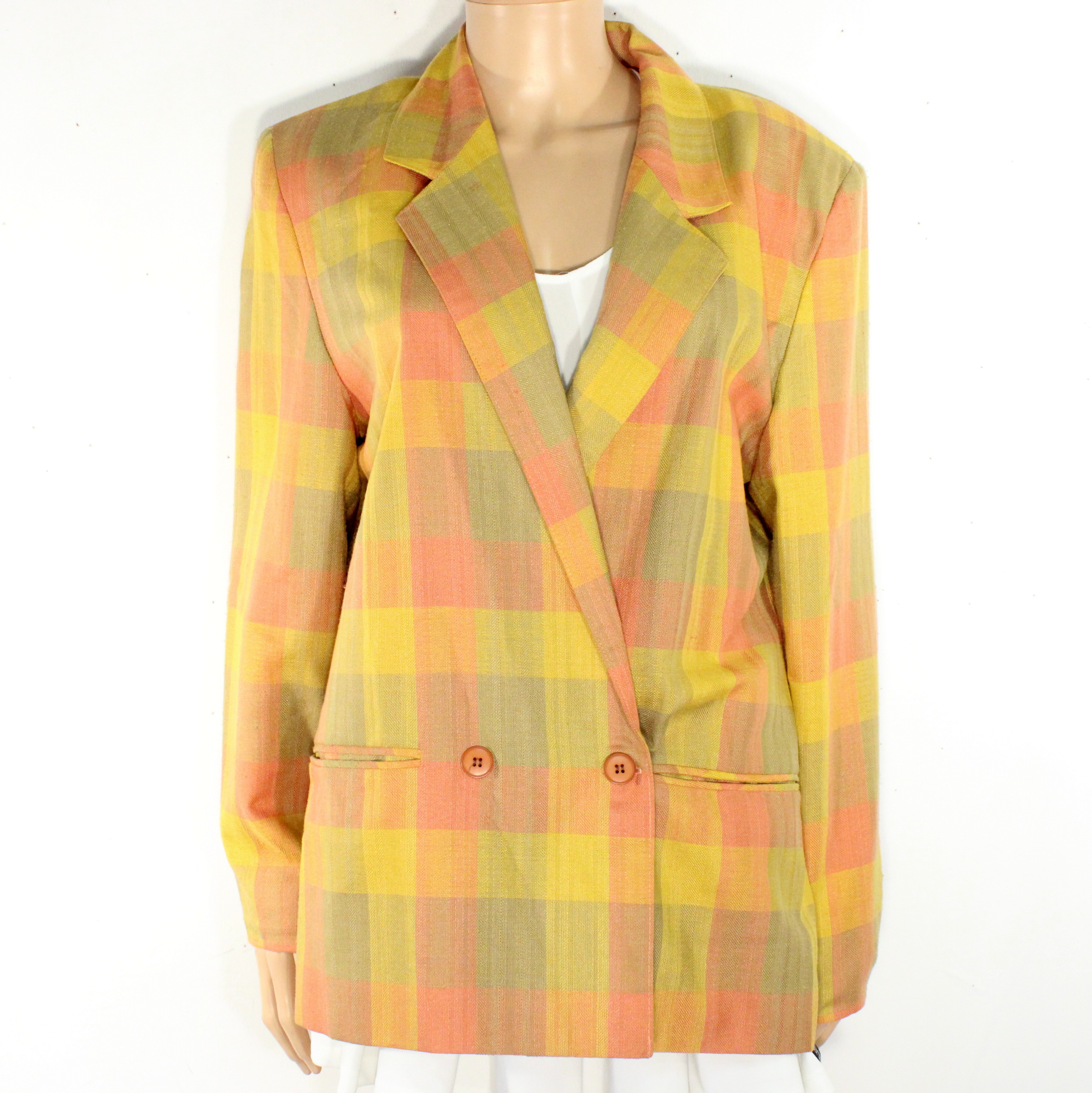 Veste Vintage Femme Tricolores UN JOUR AILLEURS Taille 42 - Photo 3