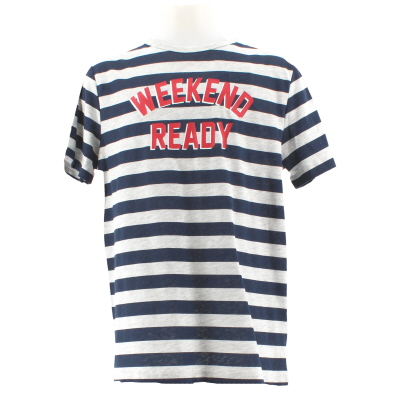 T-shirt à rayures bleues foncé et blanches -Garçon -Sincère - Taille 12 ans - Photo 0