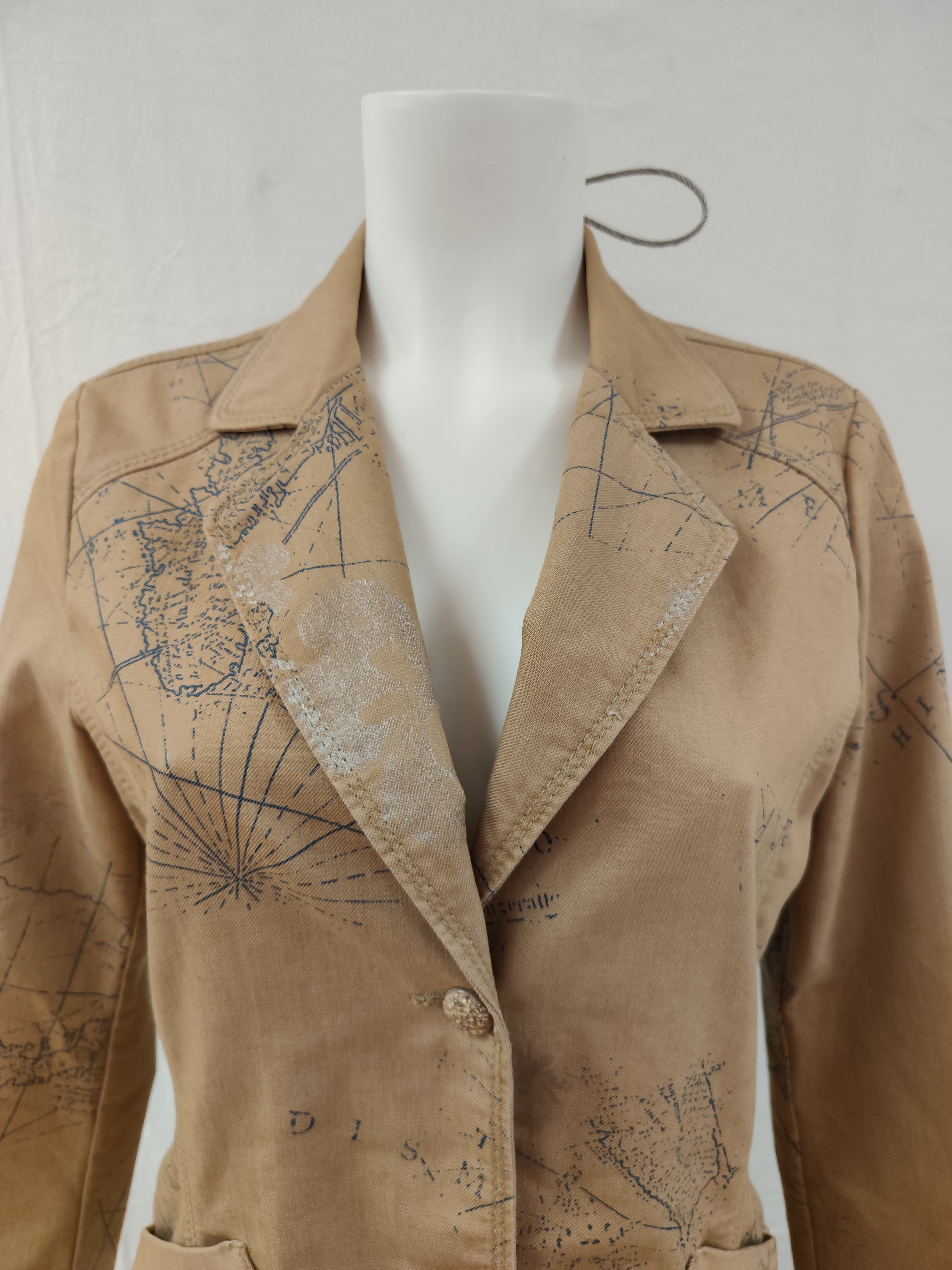 Veste de tailleur / Blazer ajusté style "Saharienne" urbaine Taille 40 Très bon état - Vue 11 - 