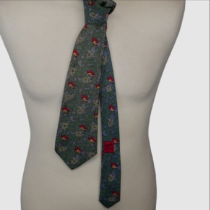 Hermès - Cravate en soie homme -vintage à motifs fleuris - Photo 5