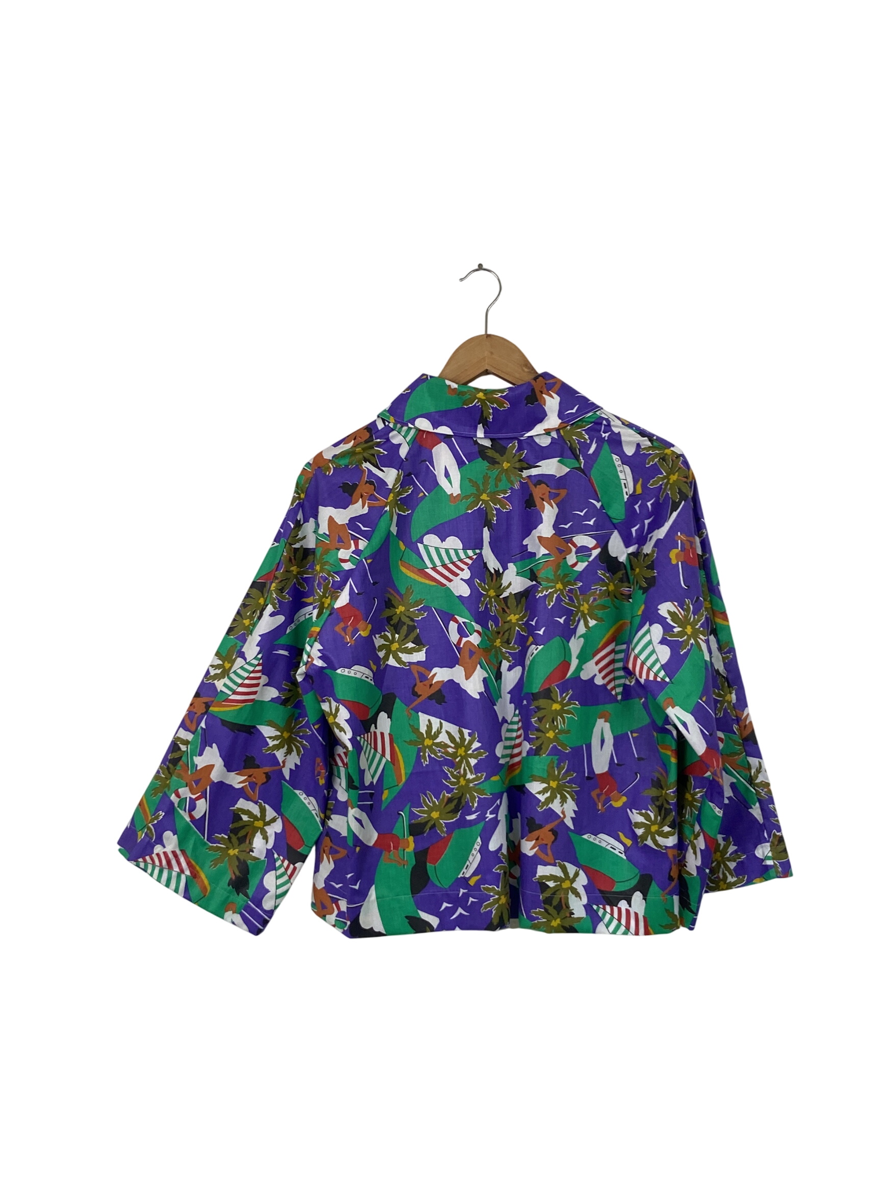 Chemise veste motifs colorés Label jaune 🌴 - Photo 1