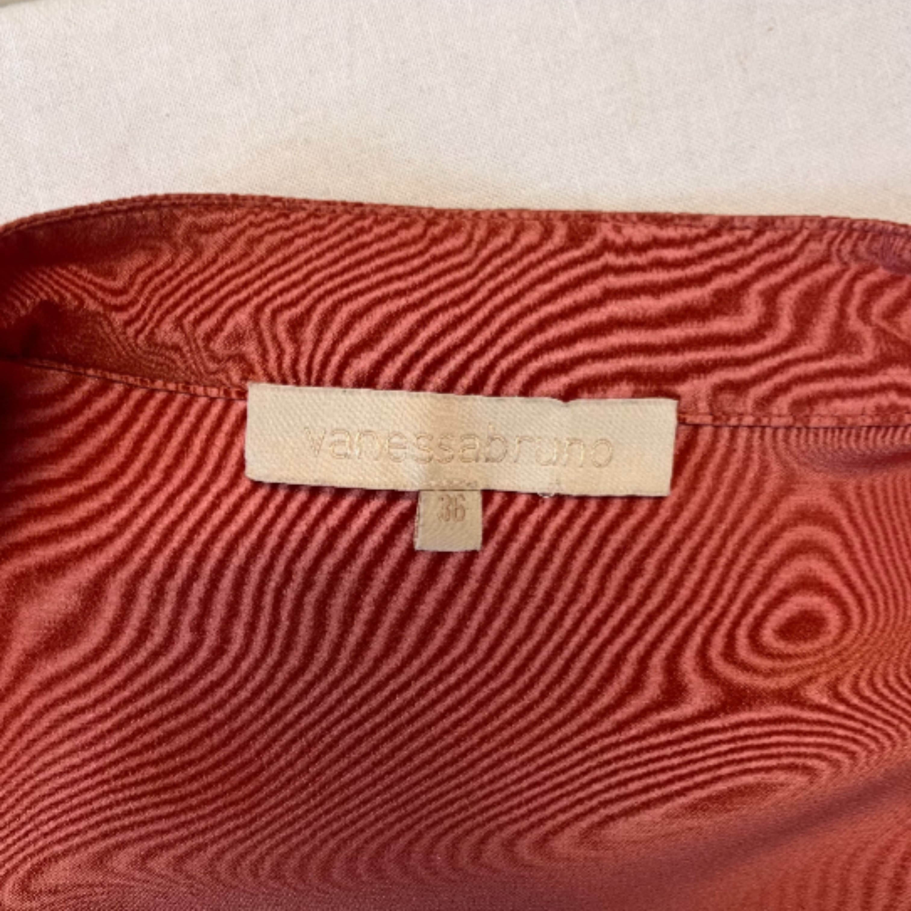 Chemisier orange, Vanessabruno, taille36 Très bon état - Vue 2 - 