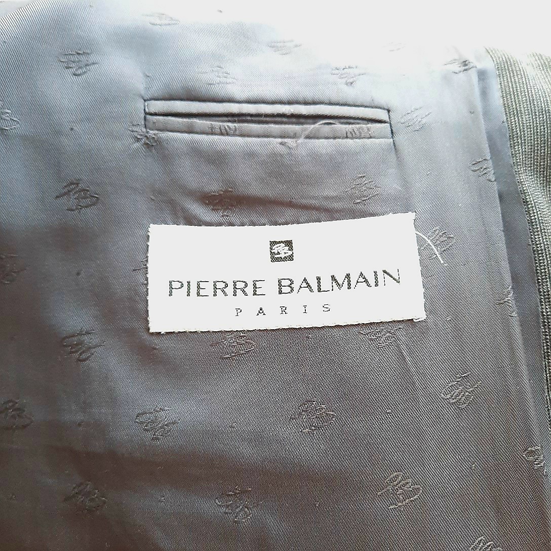 Veste Homme gris foncé Pierre Balmain classique chic T 50 Très bon état - Vue 3 - 