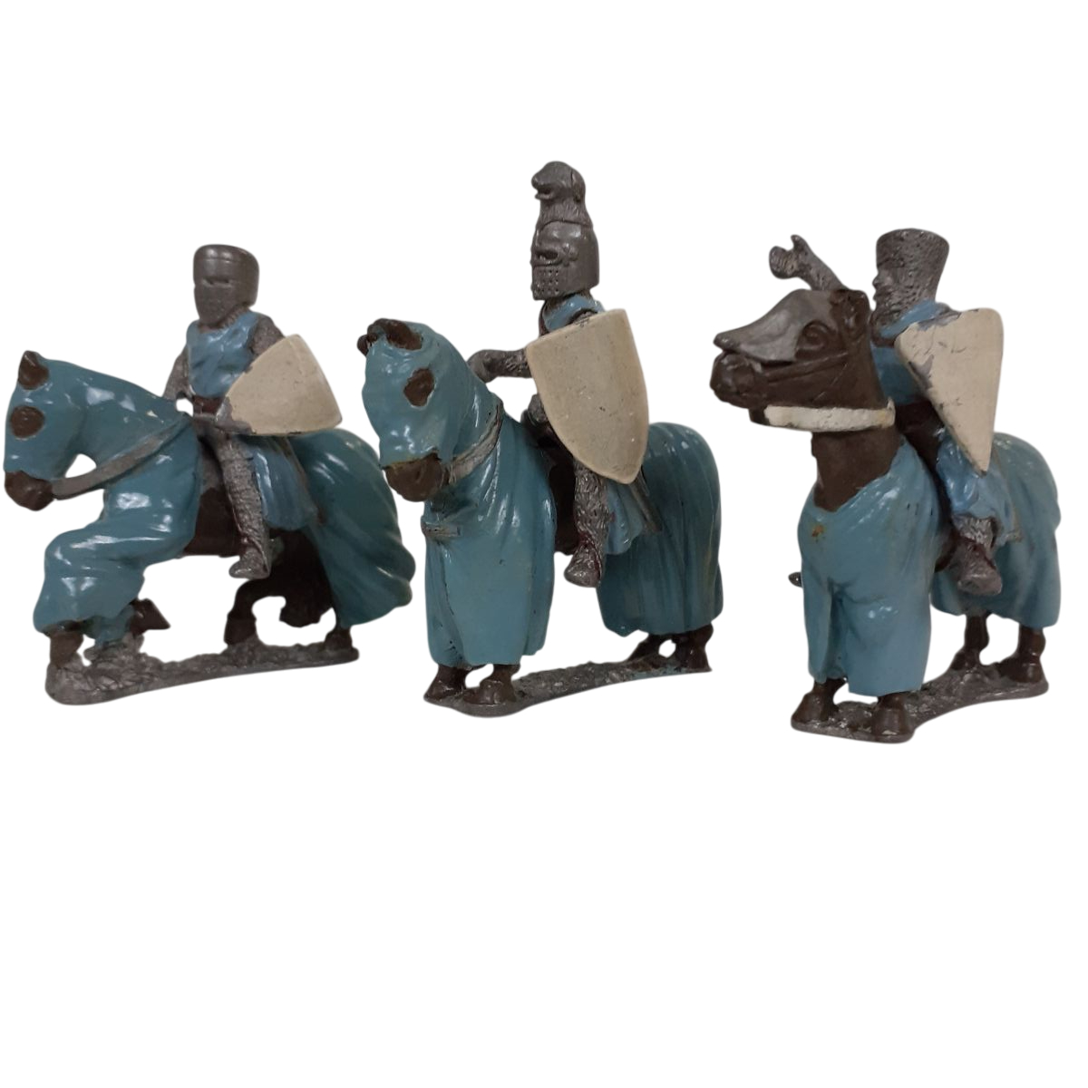 Warhammer - 3 figurines médiévales avec leurs chevaux en plomb - Collection Très bon état -  reconditionné disponible sur Label Emmaüs
