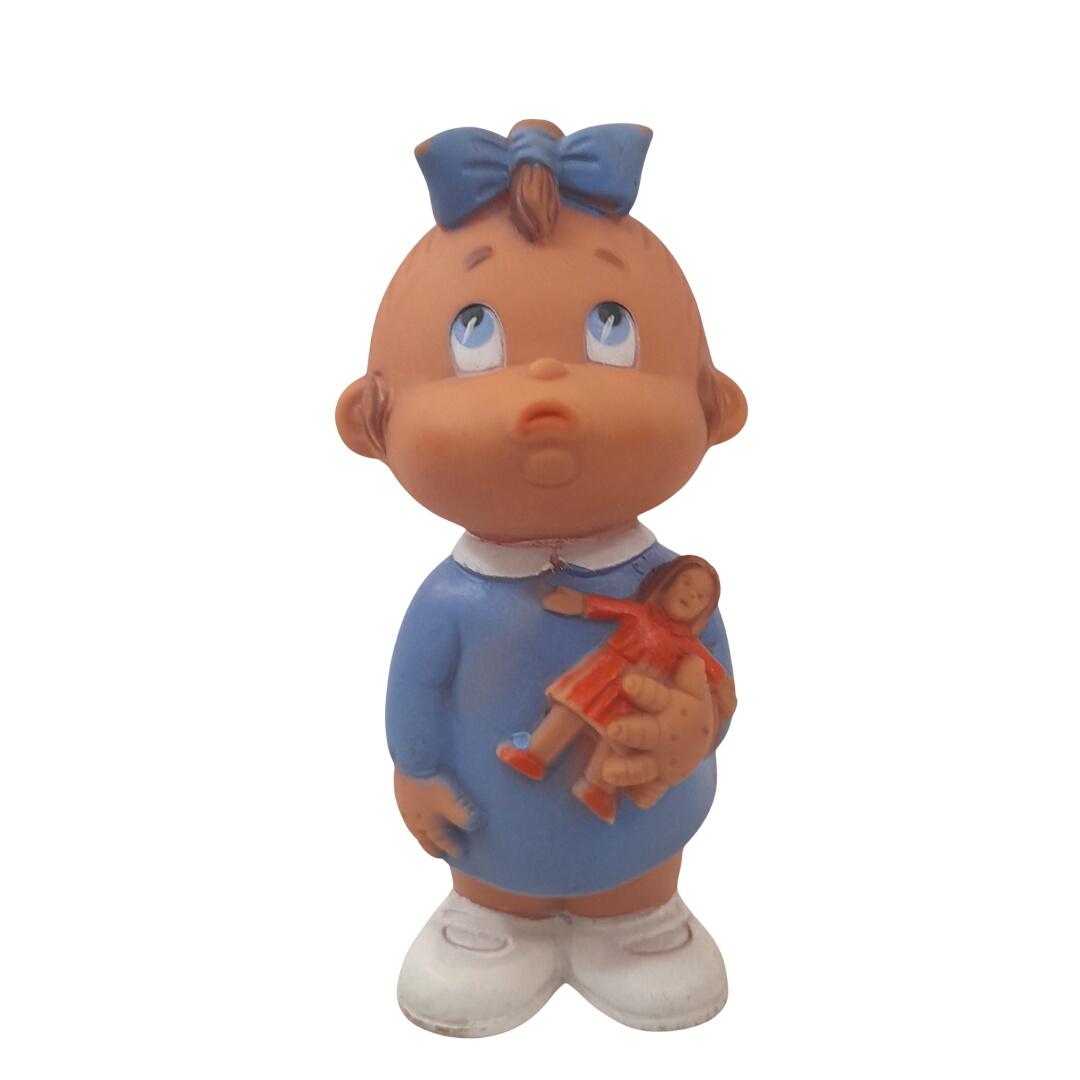 Acheter Figurine Vintage Pouet Pouet en Caoutchouc LAFLEX (1961) – Petite Fille à la Poupée Bon état - 22,00 € Figurine Vintage Pouet Pouet en Caoutchouc LAFLEX (1961) – Petite Fille à la Poupée Bon état - reconditionné disponible sur Label Emmaüs