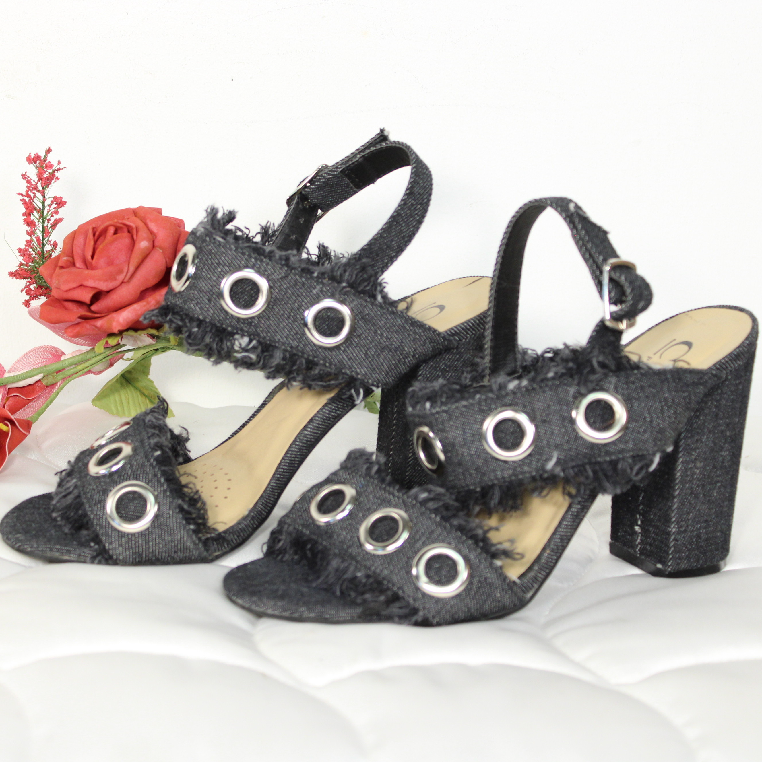 Sandales  Talon en Jean C'M Pointure 37 - Label Emmaus - Modalova