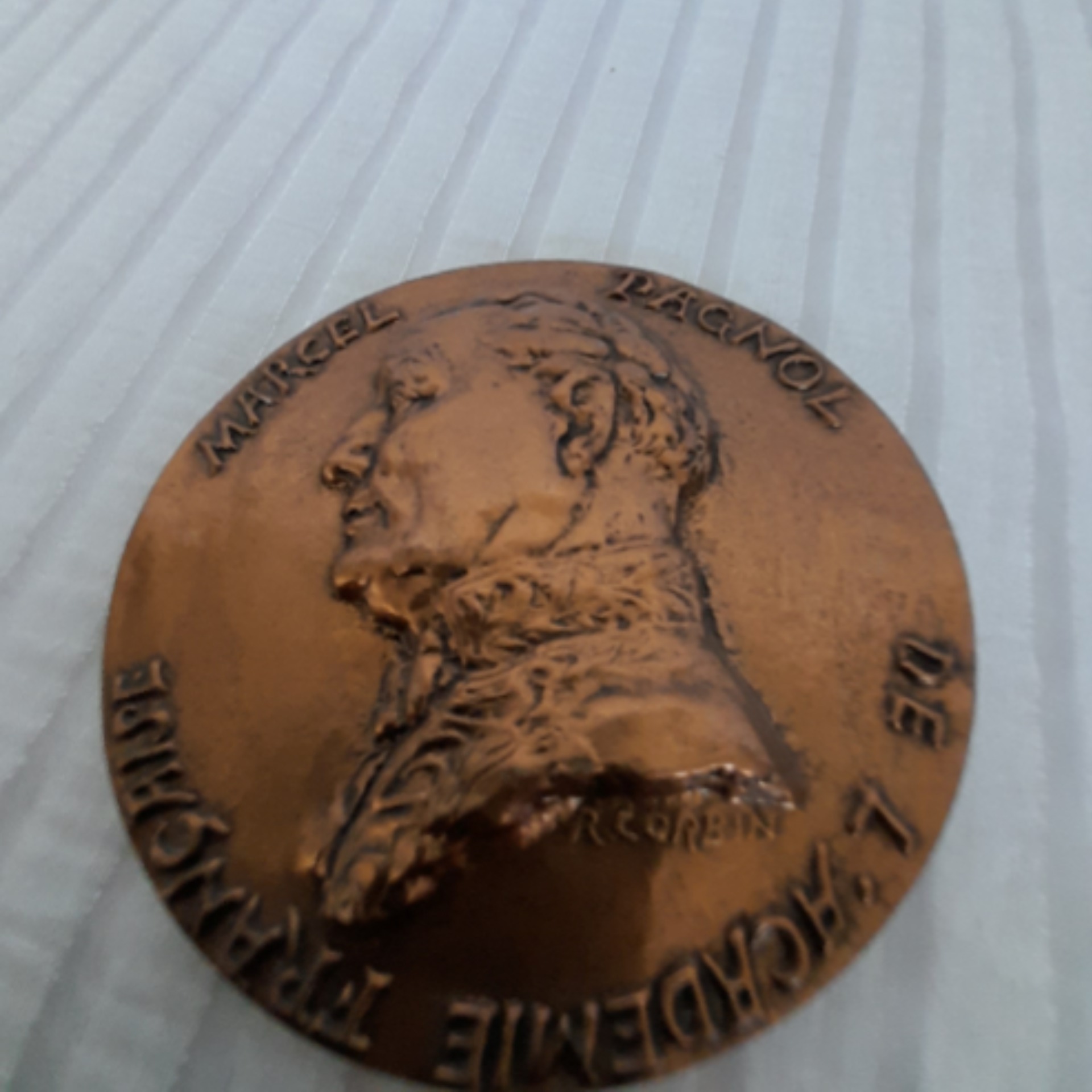 Sculpture de MARCEL PAGNOL de l'Académie Française - Photo 3