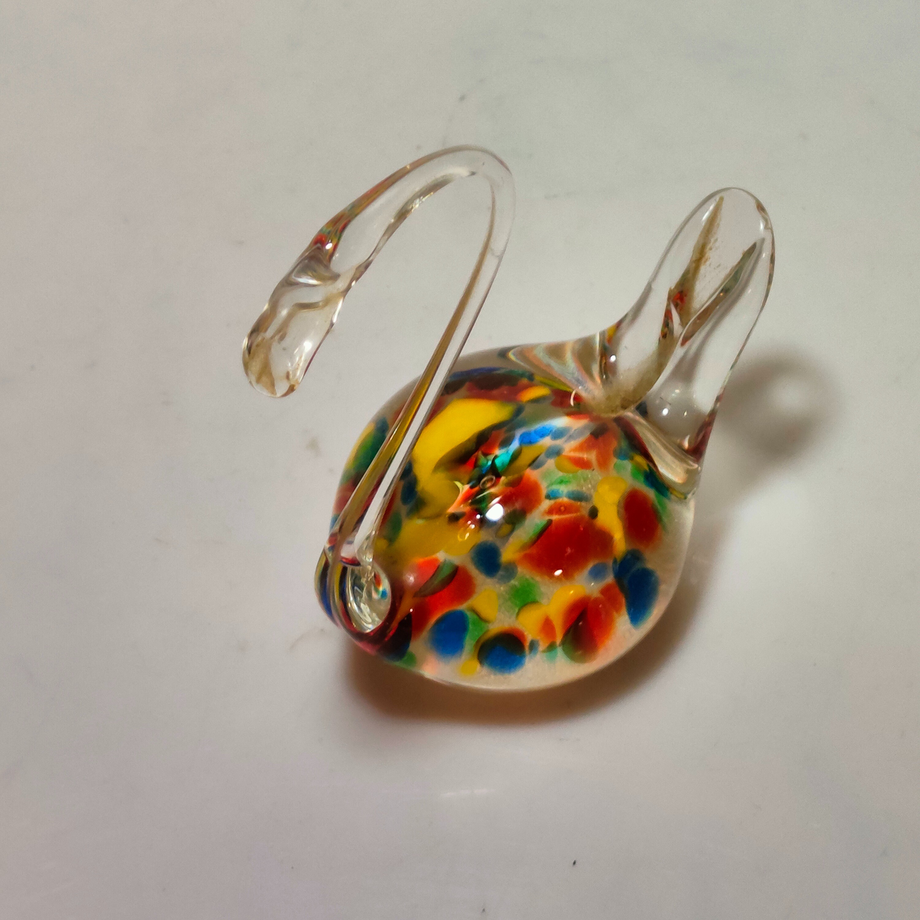 Figurine cygne en verre soufflé Très bon état - Vue 2 - 