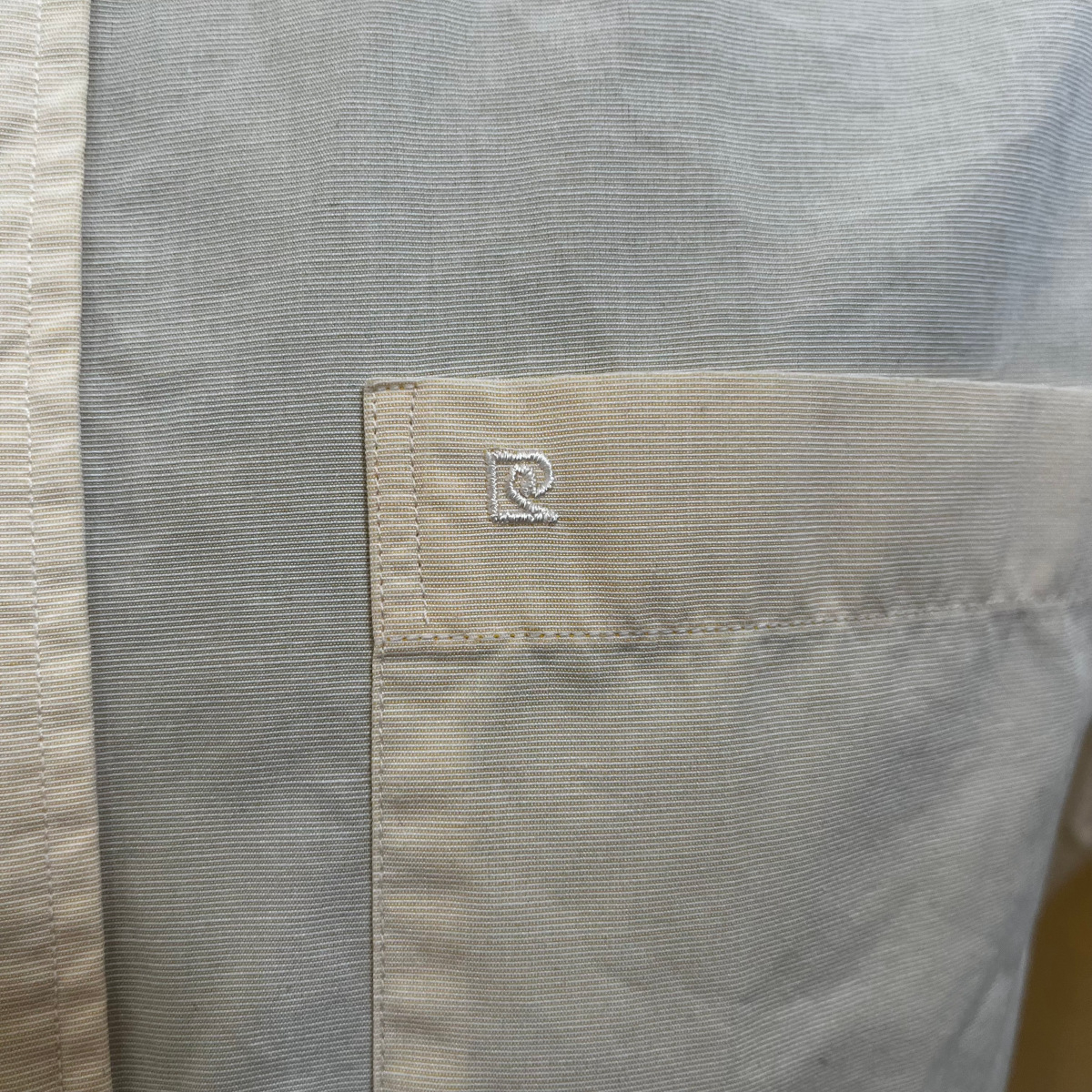 Chemise jaune homme , Pierre Cardin, taille 40 - Photo 3