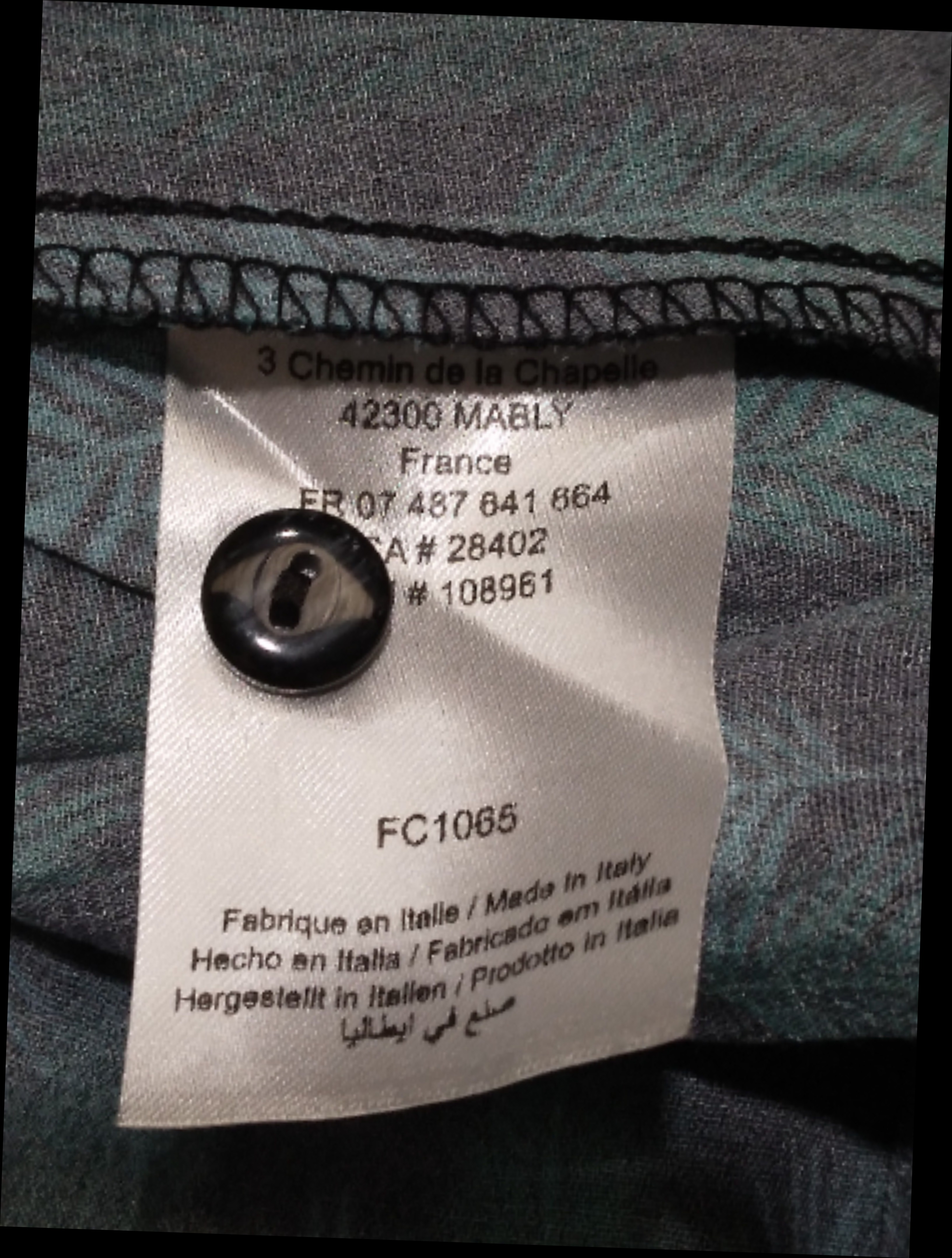 Chemise imprimé feuillage, La Fée Maraboutée - 42 Comme neuf - Vue 9 - 