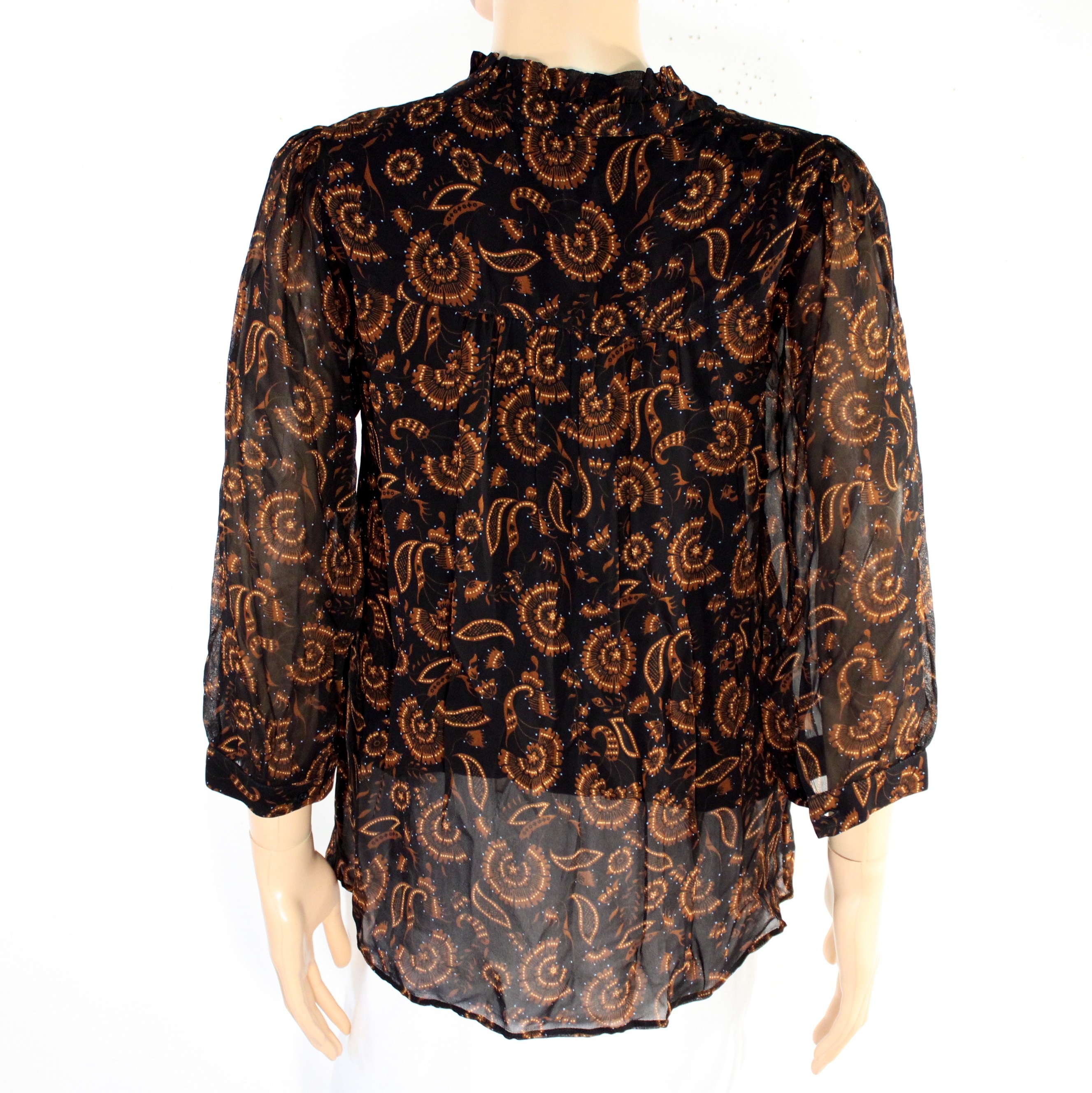 T-Shirt Femme Marron & Noir MAISON 123 Paris Taille 36 - Photo 1