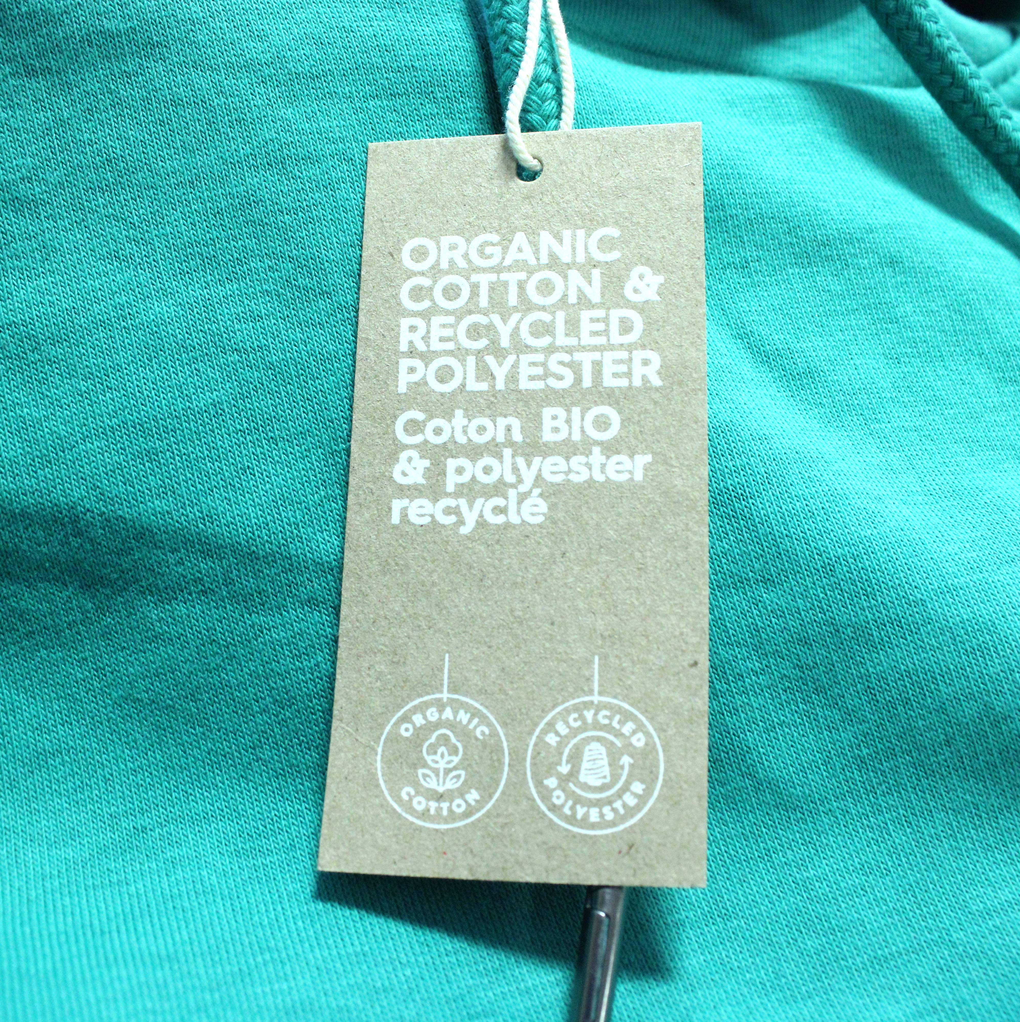 Sweat Mixte à Capuche Vert Coton Bio Taille L - Photo 6