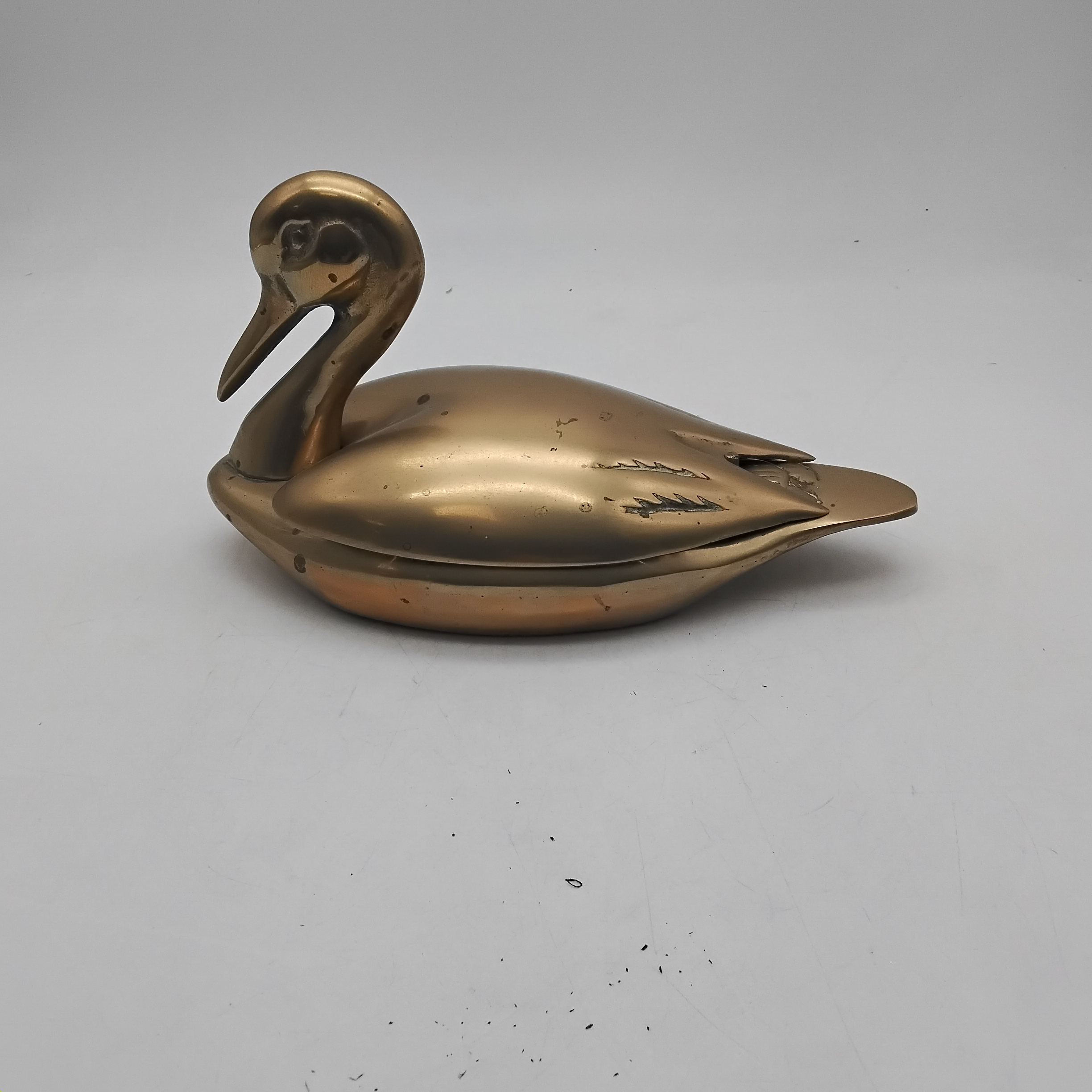 Décoration - cygne en laiton avec couvercle - Photo 2