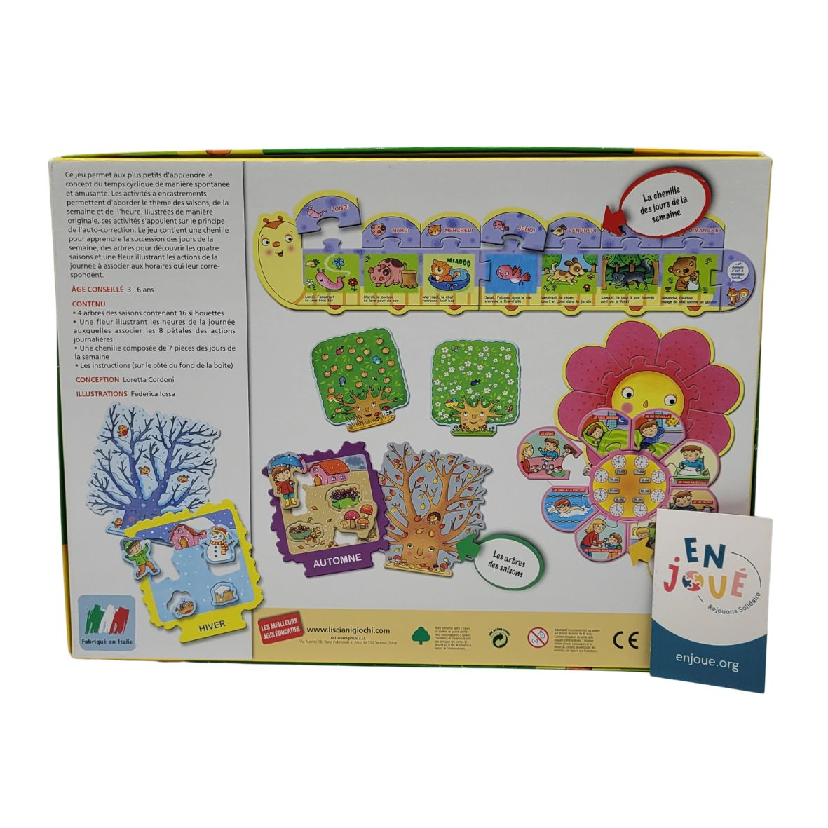 Voir photo 3 de Jeu éducatif - Les Saisons et l'heure - Lisciani Gioche - À partir de 3 ans. Jeu éducatif - Les Saisons et l'heure - Lisciani Gioche - À partir de 3 ans. Bon état - Vue 3 -