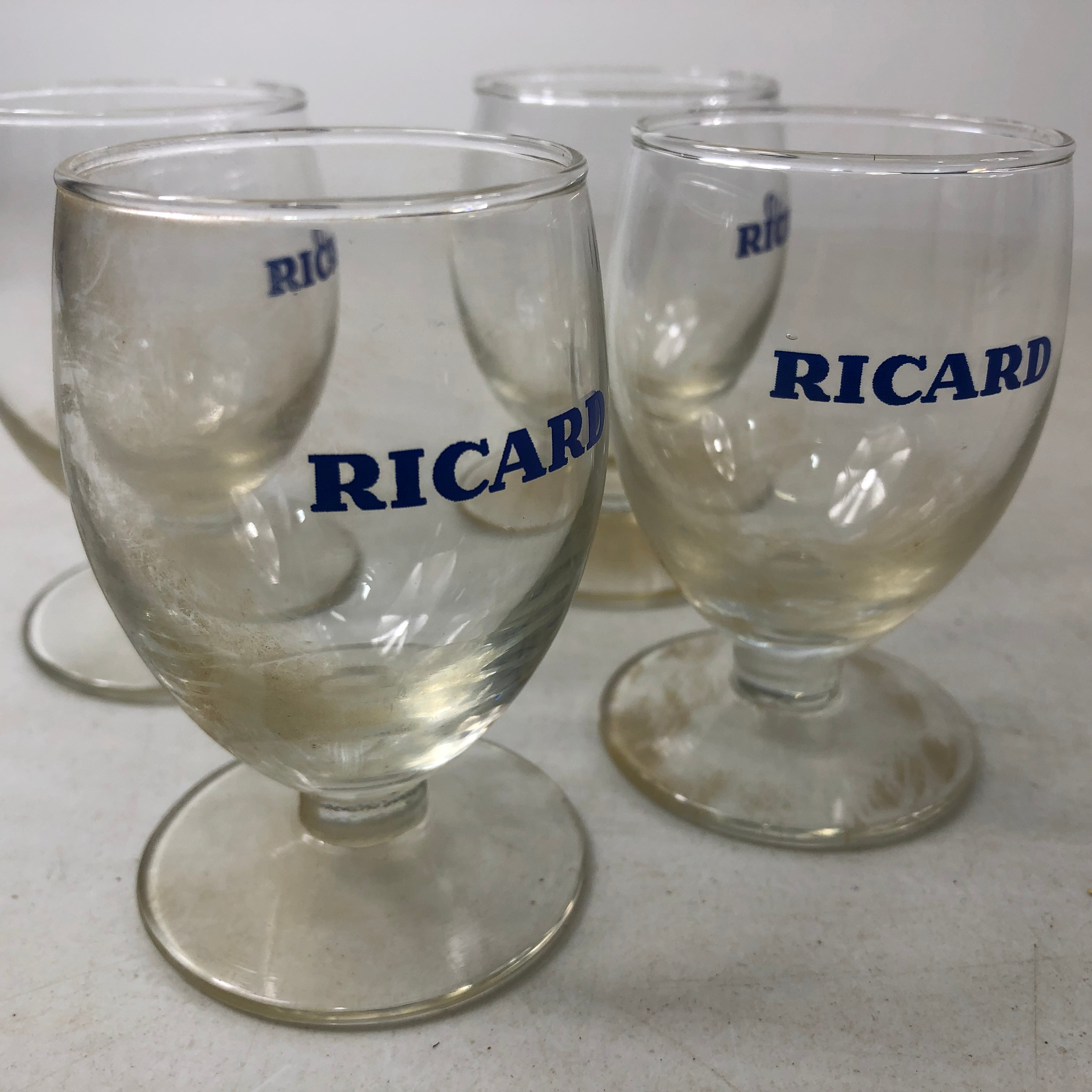 4 verres anciens  -  reconditionné disponible sur Label Emmaüs