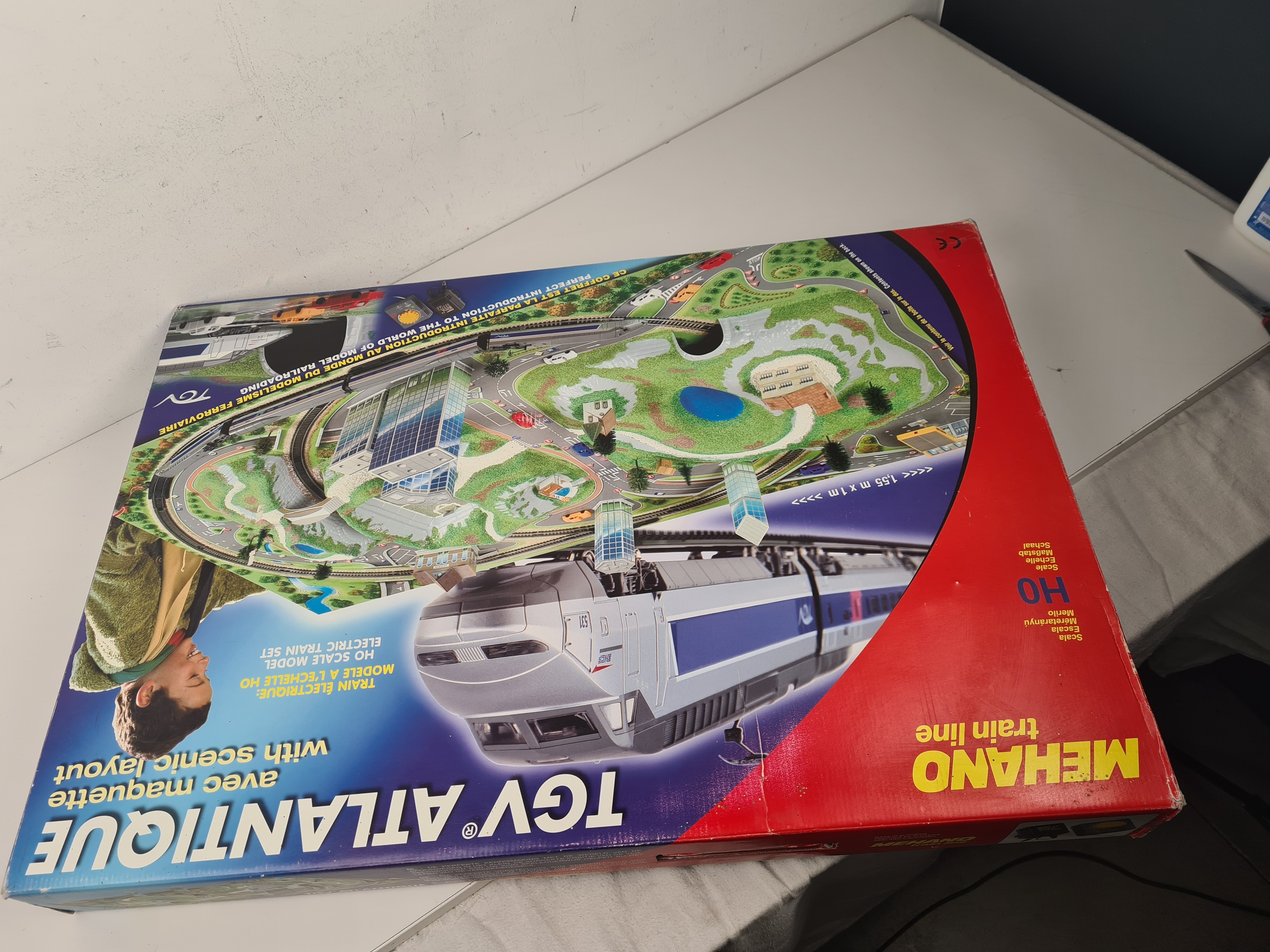 Circuit - Mehano - TGV Atlantique avec maquette Plastique Bon état - Vue 15 - 