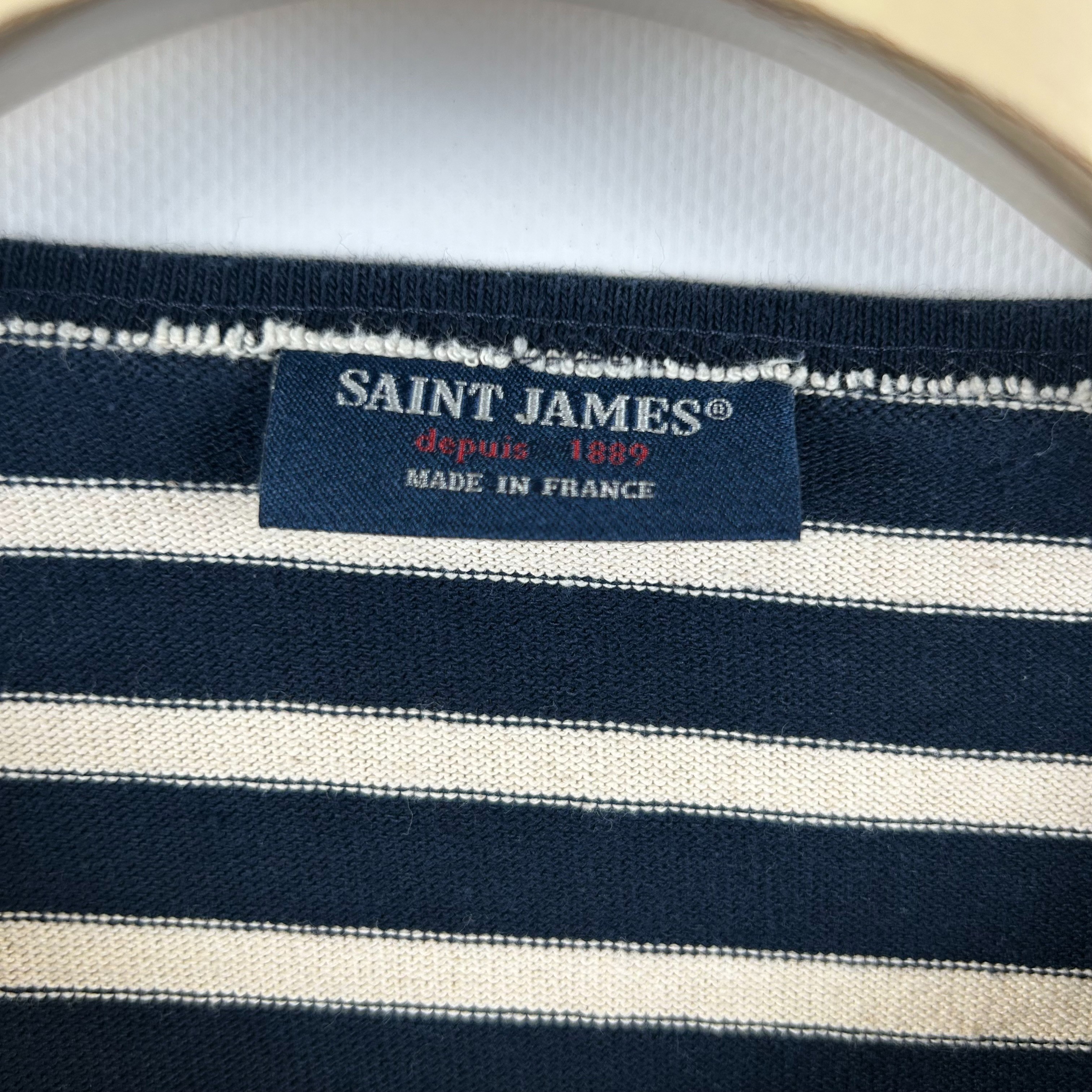 Saint James - Pull rayé bleue marine - Taille 50 - Photo 4