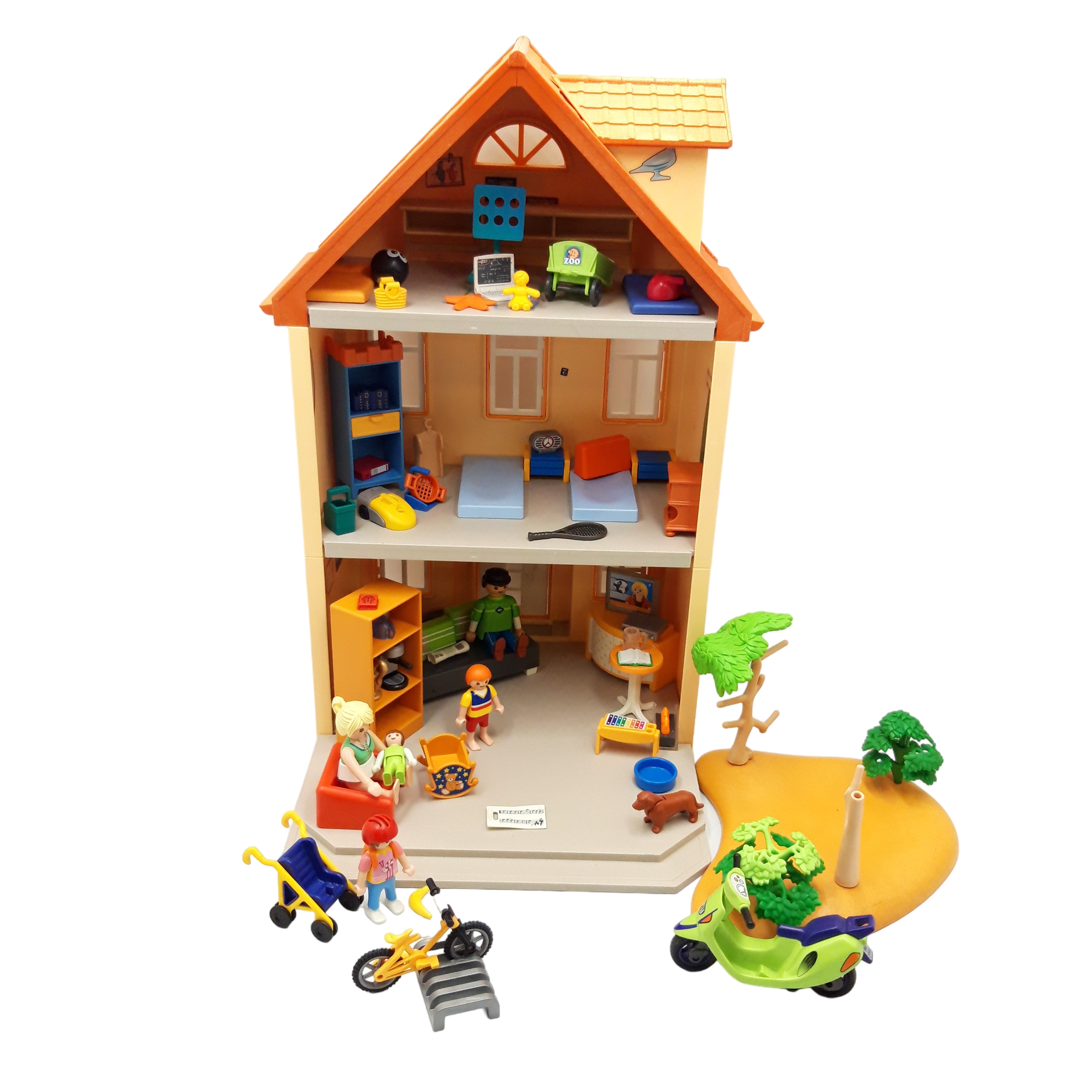 Playmobil 'Maison de ville avec accessoires' référence d'origine 70014, 60 pièces Bon état -  reconditionné disponible sur Label Emmaüs
