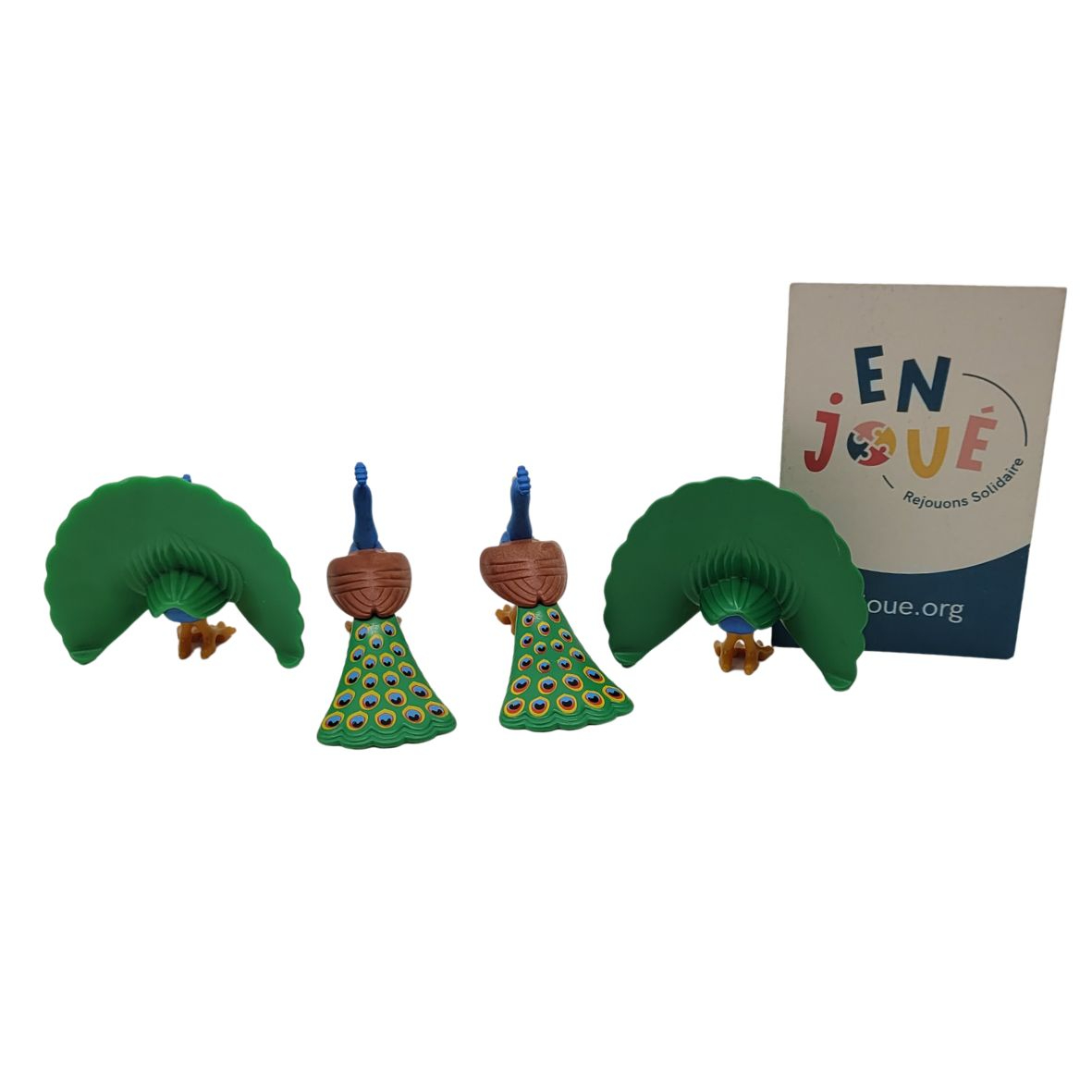 Lot de 4 figurines miniatures paons - À partir de 5 ans. Très bon état - Vue 2 - 
