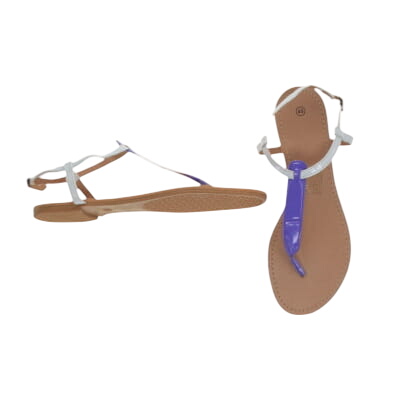 Sandales d't blanches et violettes - Pointure 40 - Label Emmaus - Modalova