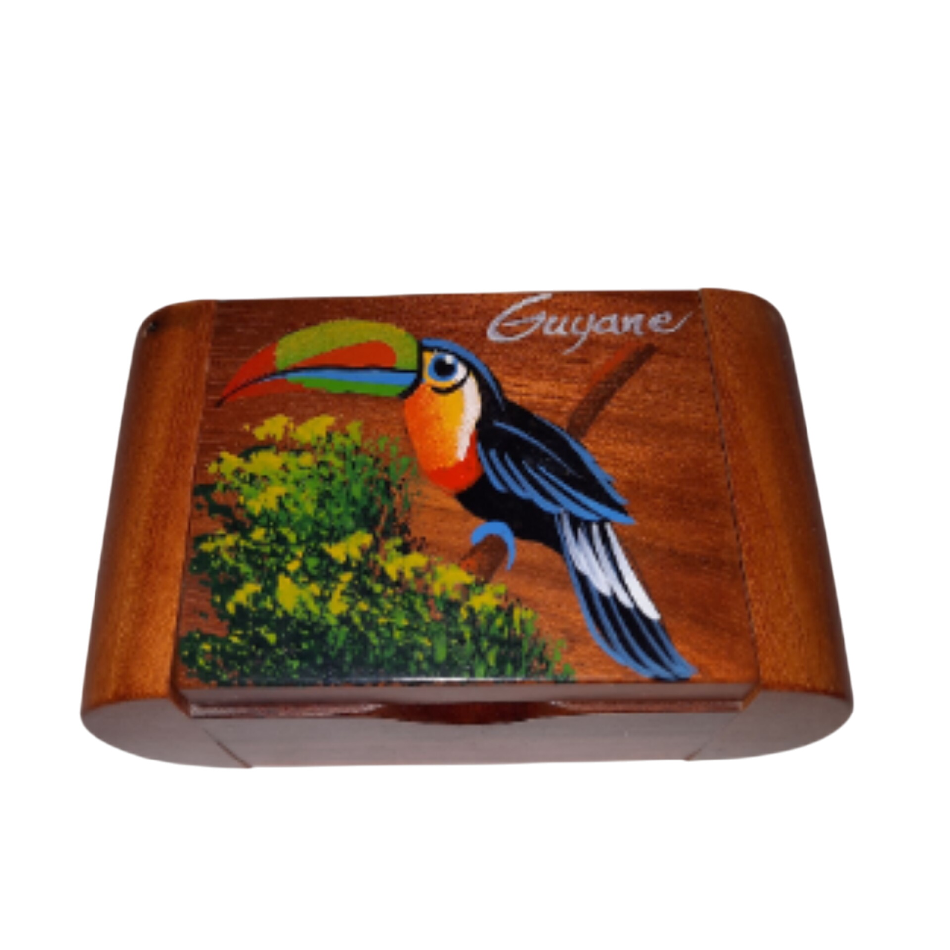 Petite boite à bijoux peinte Toucan État correct -  reconditionné disponible sur Label Emmaüs