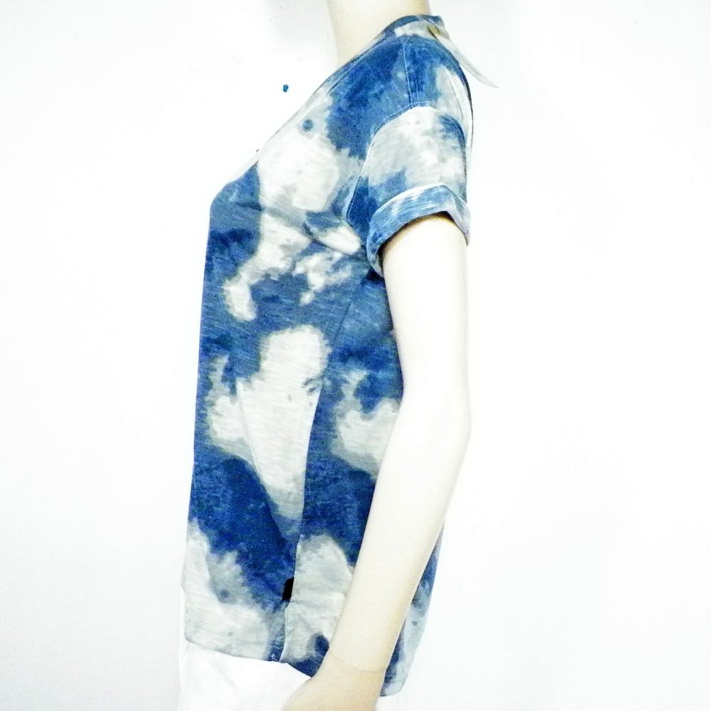 T-Shirt Femme Bleu/ Gris CONVERSE ALL STAR T XS.  - Vue 2 - 