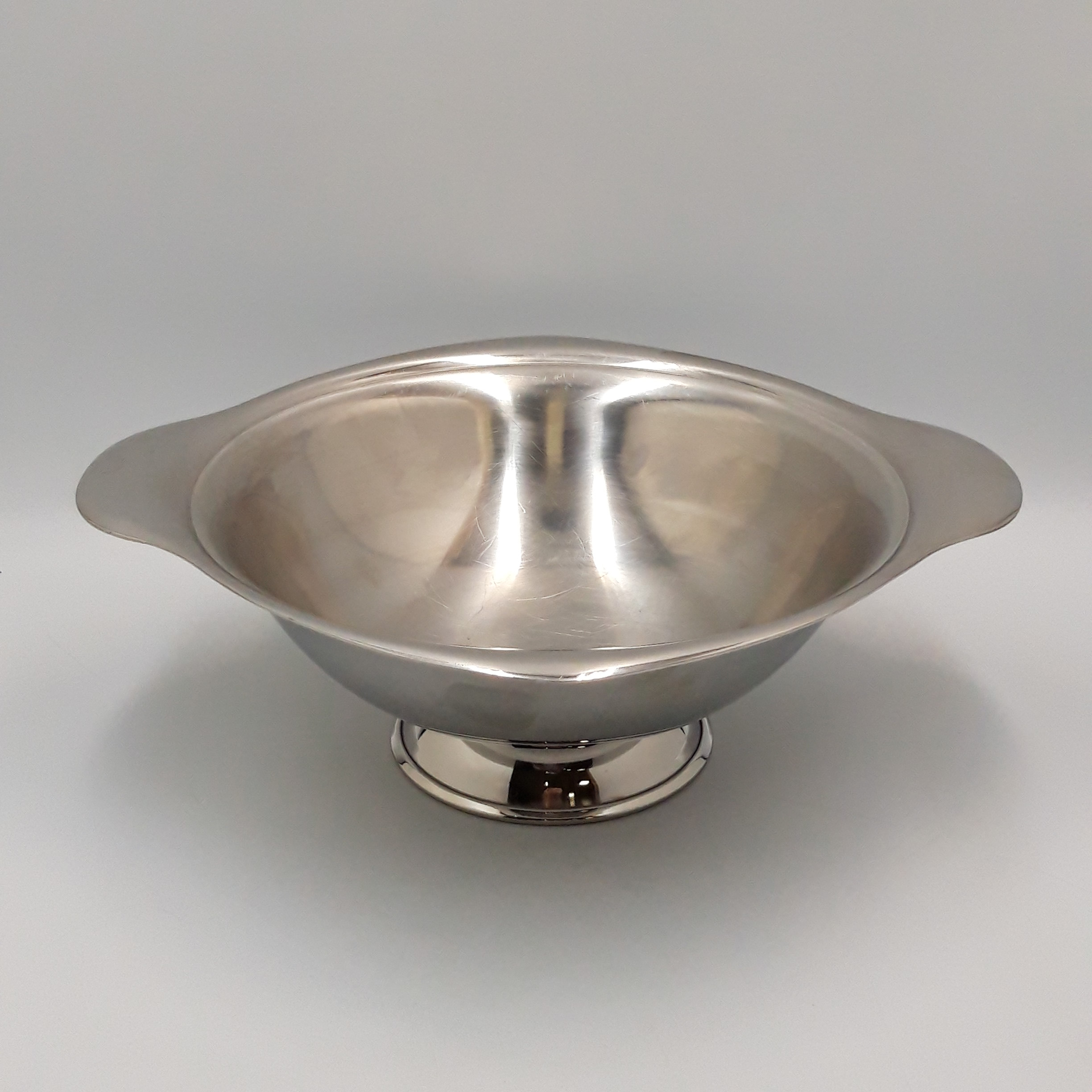 Plat en inox orfèvre Bouillet Bourdelle - Bon état - Photo 3