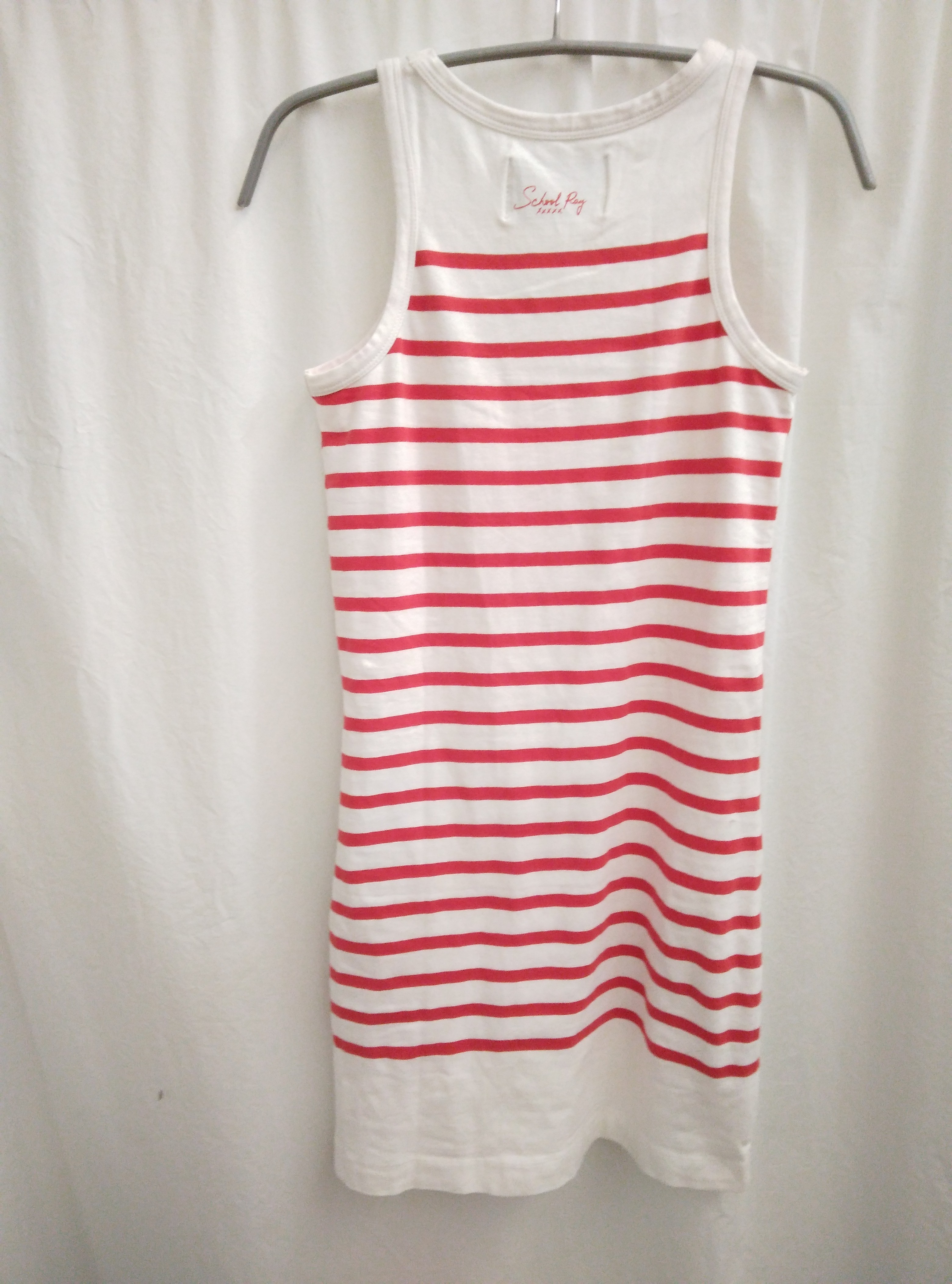 Voir photo 2 de Robe débardeur Rayée blanche et rouge, School Rag - 1 Robe débardeur Rayée blanche et rouge, School Rag - 1 Bon état - Vue 2 -