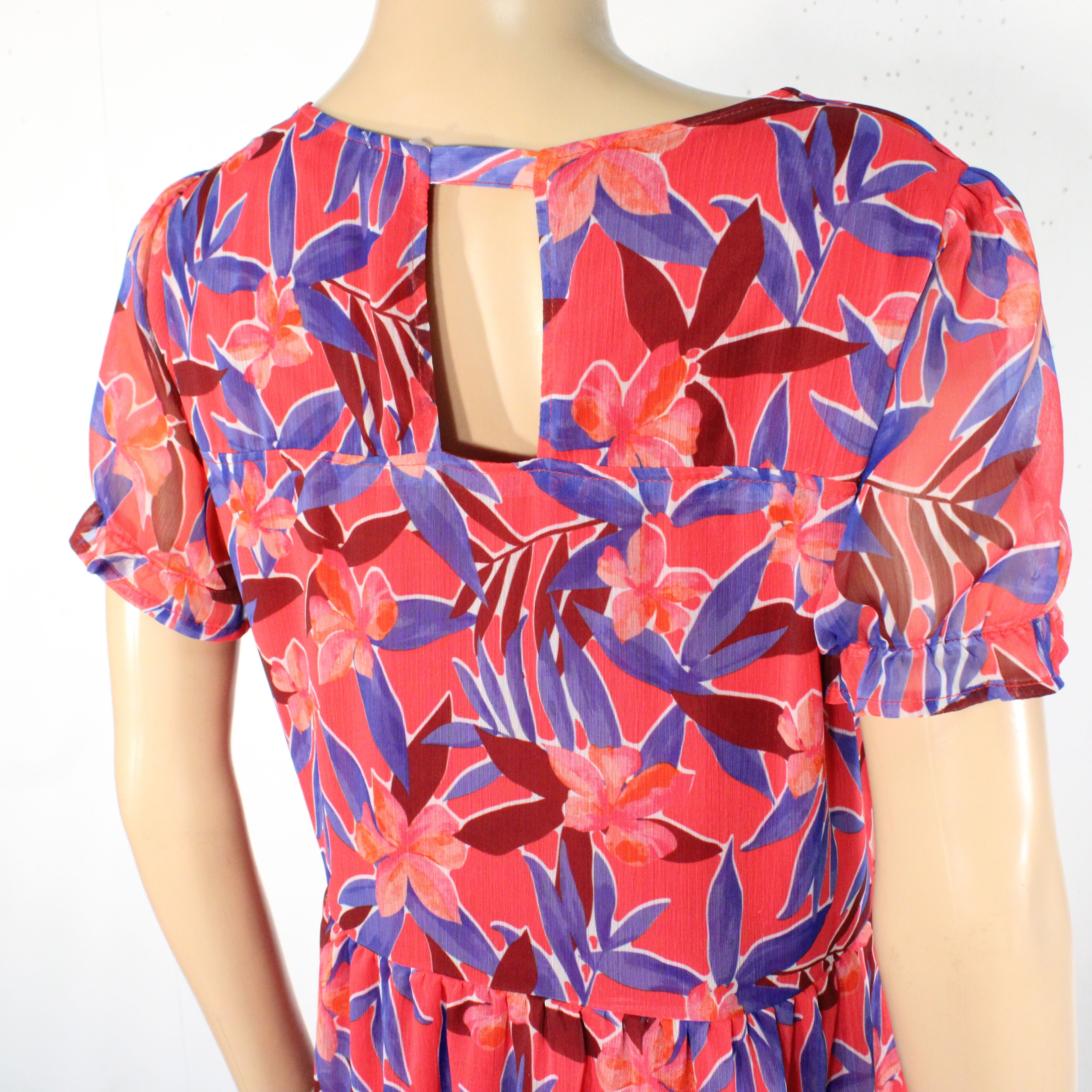 Robe Rose & Bordeaux Fleurie GRAIN DE MALICE Taille 40 - Photo 3