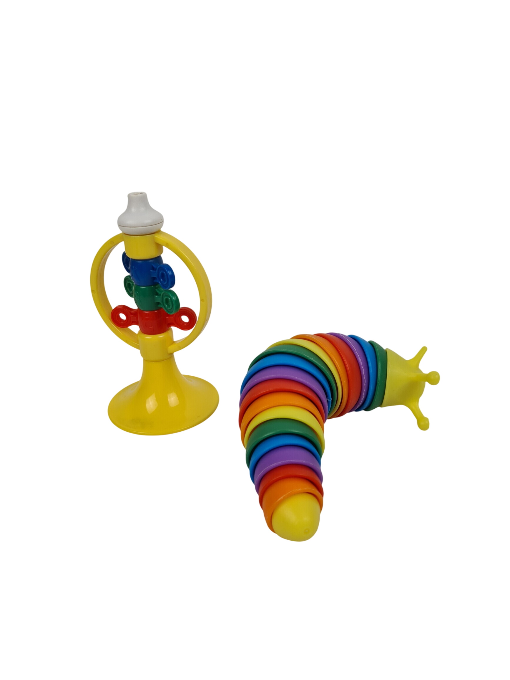 Jouet d'éveil - Trompette multicolore et jouet sensoriel escargot - 12 mois + - Photo 0