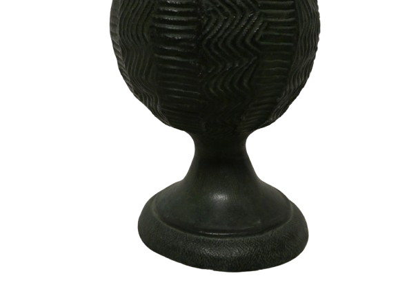 Vase soliflore en terre cuite vert argile - Photo 3