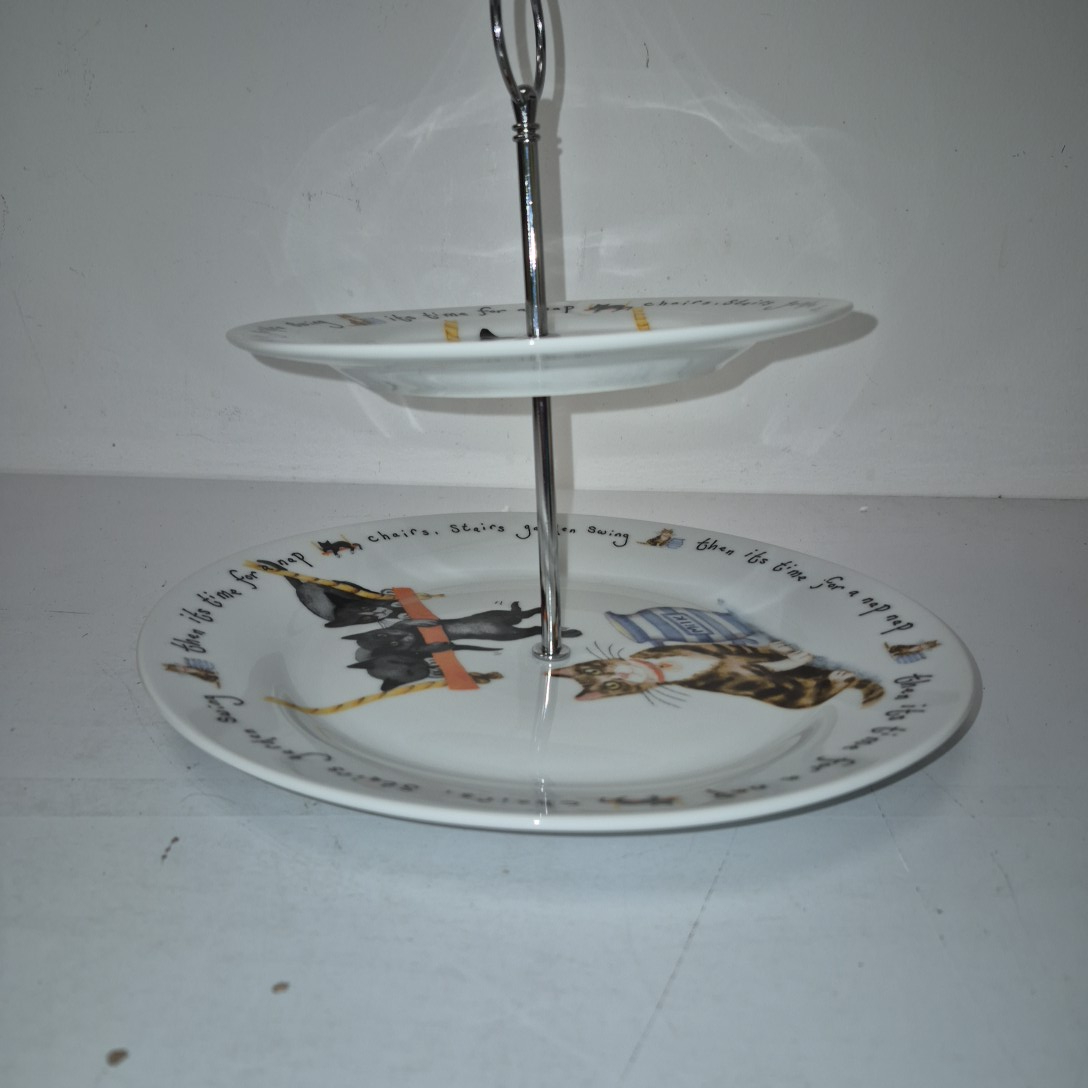Plateau double a fromage décor chats - Photo 1