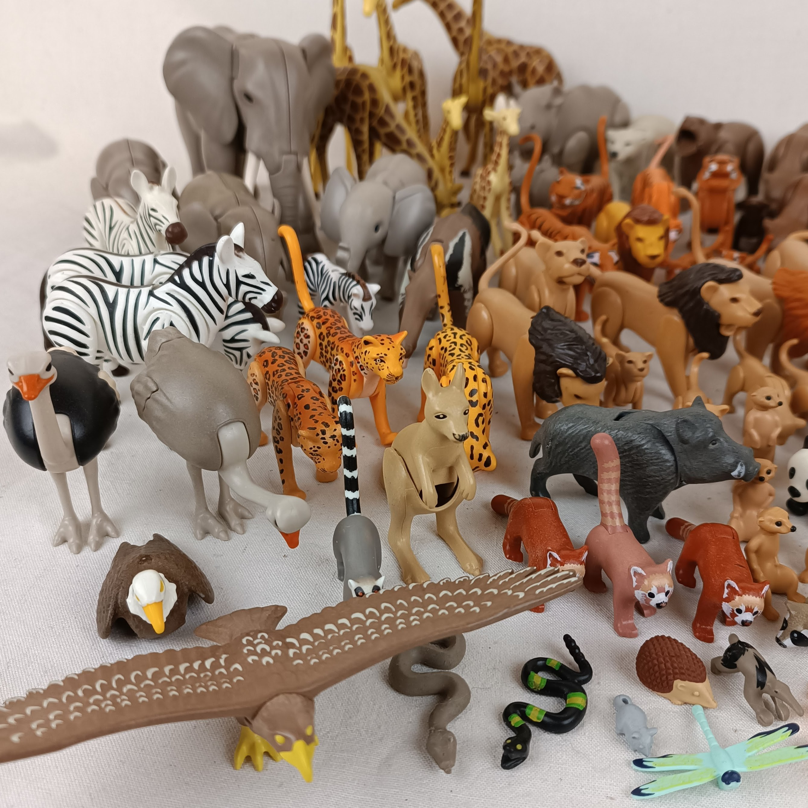Ensemble Playmobil Zoo, Parc animalier et autres extensions : 175 animaux, 24 personnages Bon état - Vue 30 - 