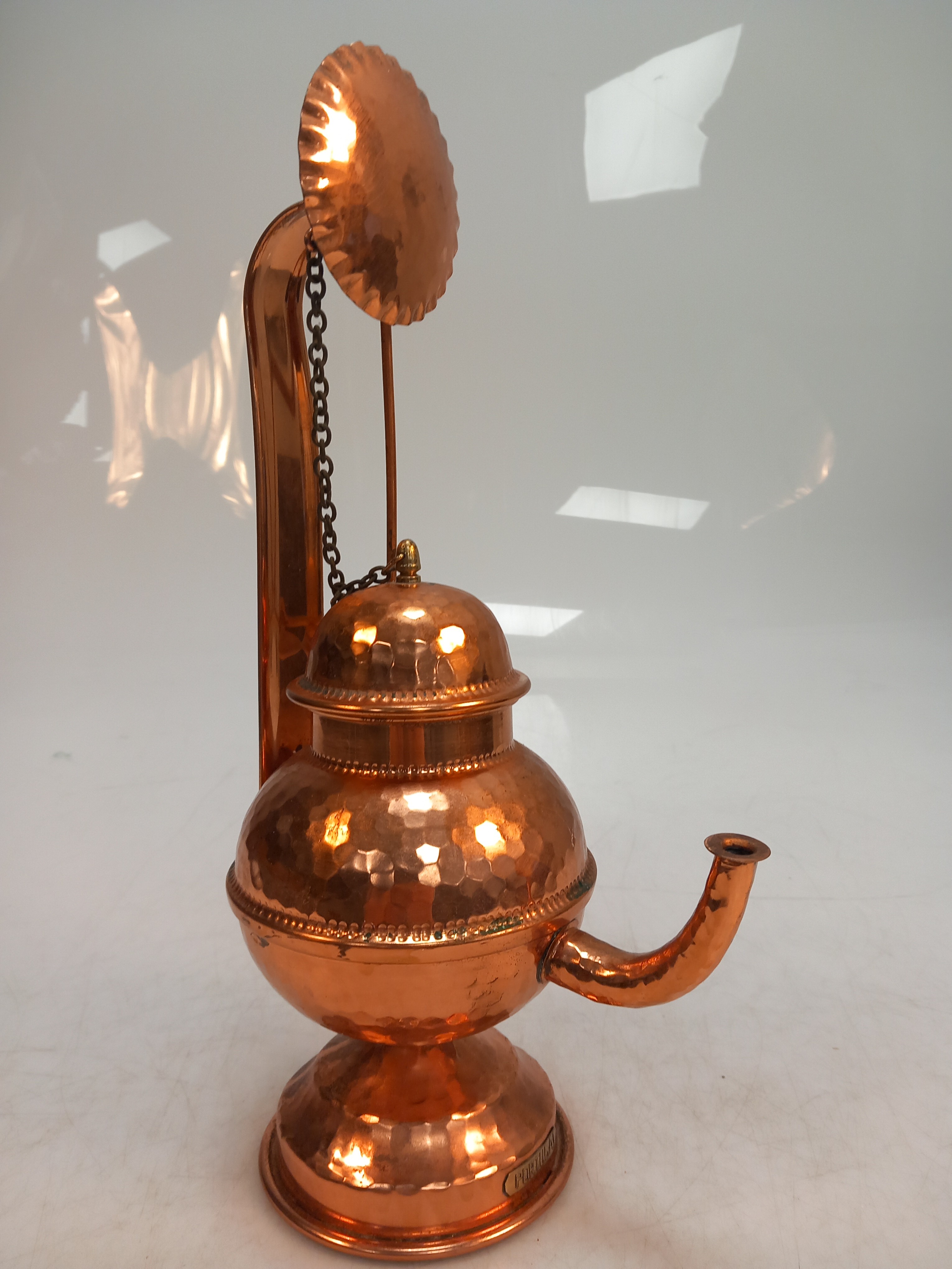 Théière Antique en cuivre, PORTUGAL. - Photo 4