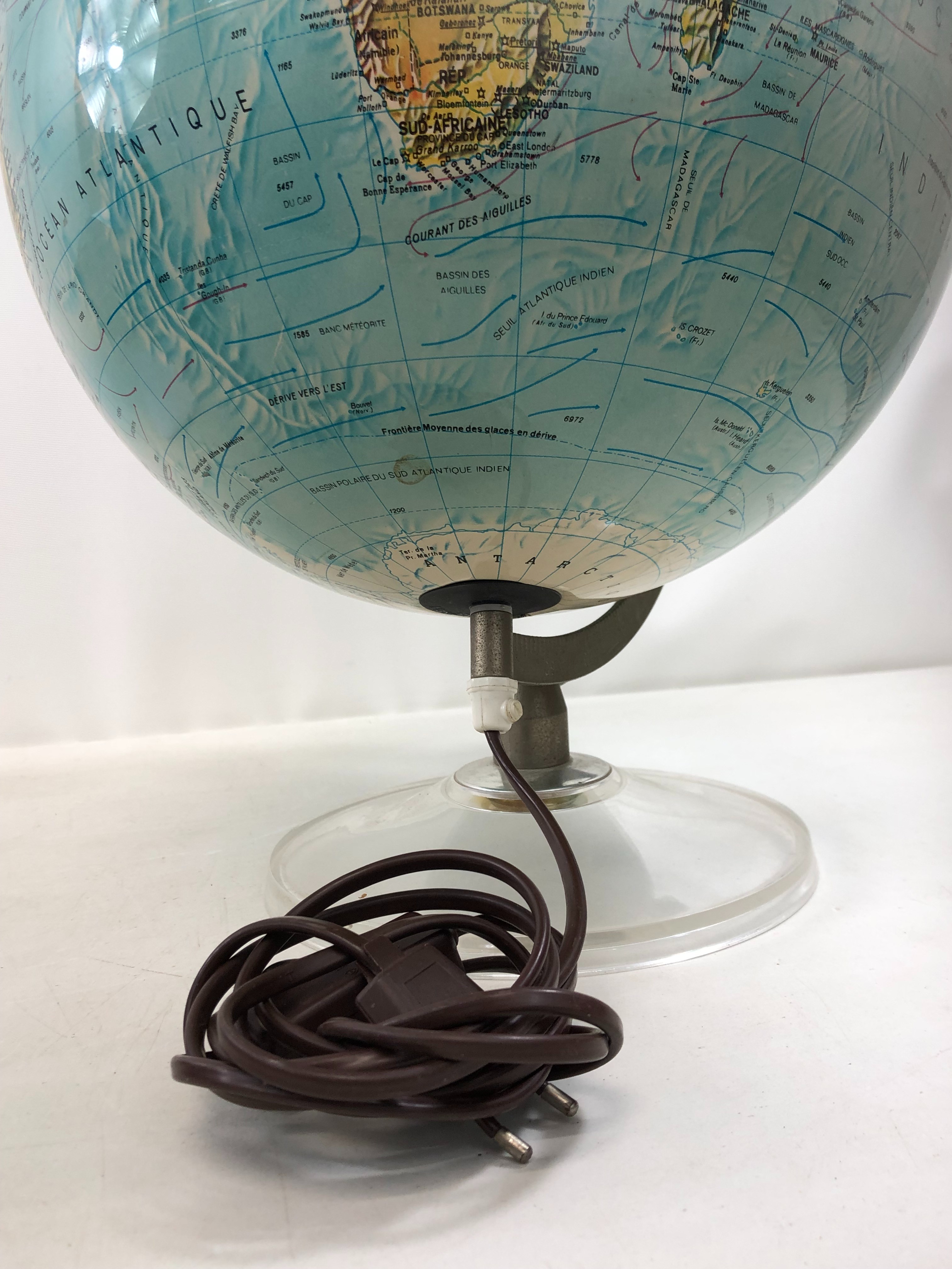 Mappemonde avec éclairage "Scan-globe A/S" État correct - Vue 3 - 