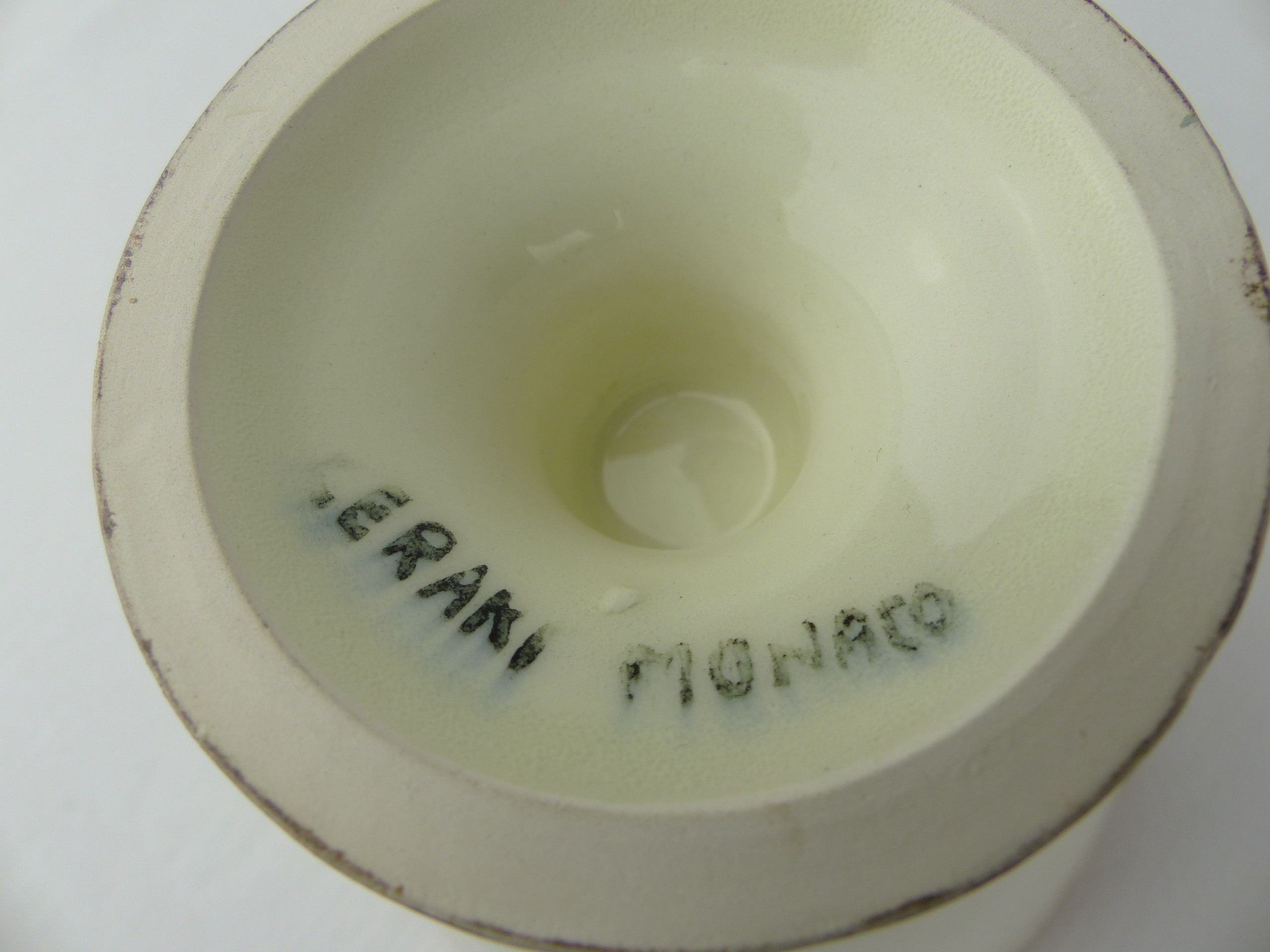 Coupelle Cerart Monaco, Rare Porcelaine Vintage, 9 cm Très bon état - Vue 6 - 