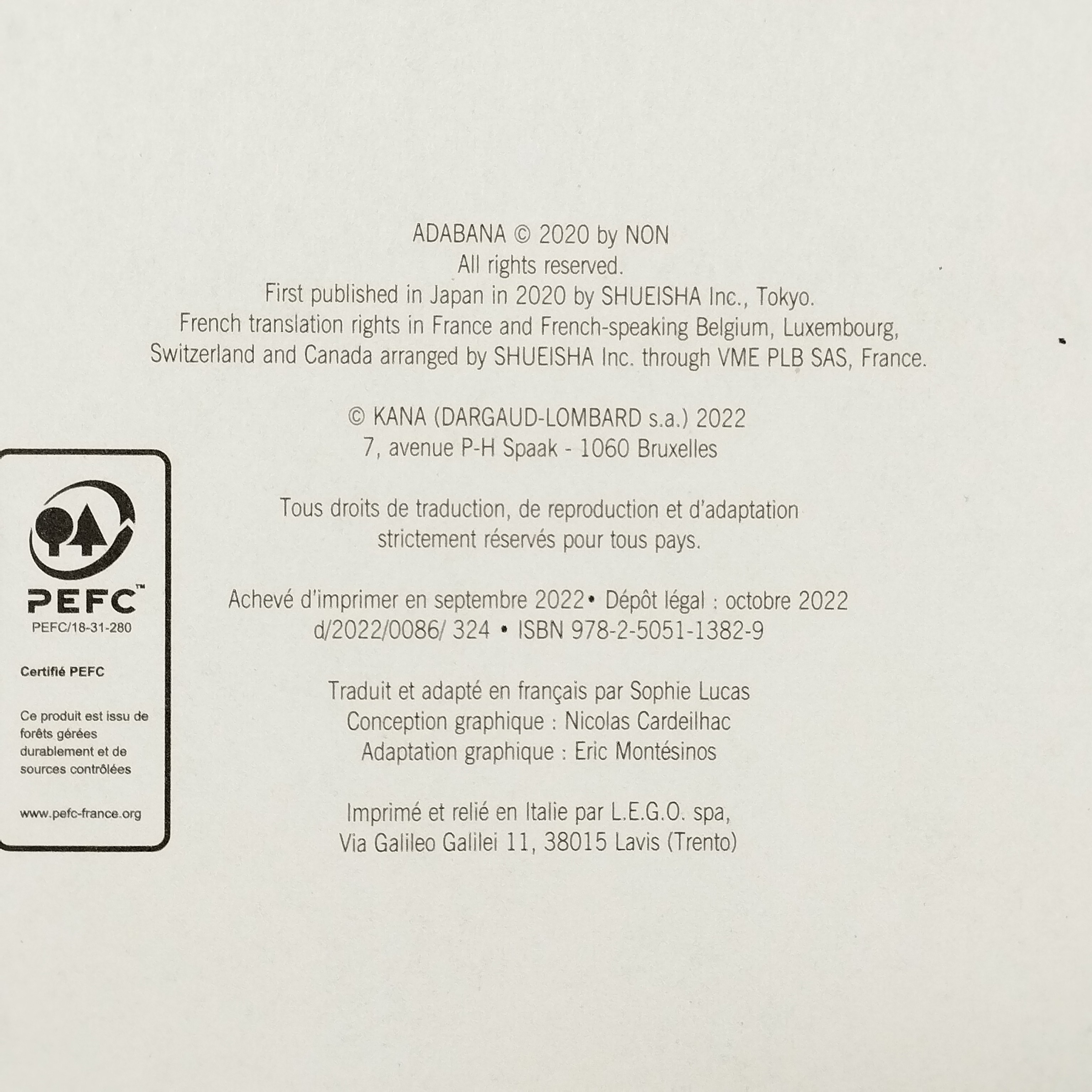 Lot de 3 bandes-dessinées mangas : Adabana T1/T2/T3 - Photo 8