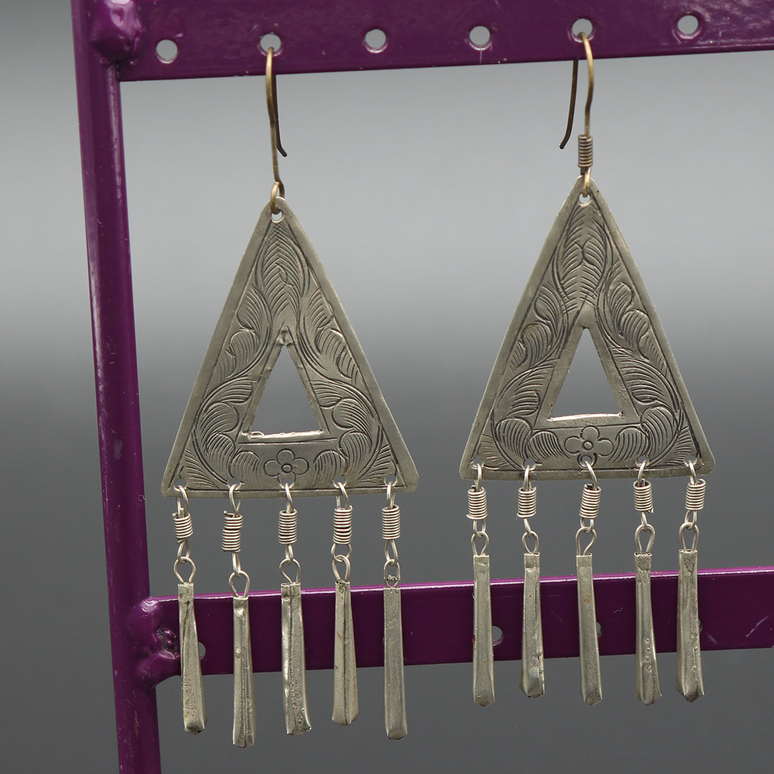 2 paires de boucles d'oreille artisanales nord-africaines Bon état - Vue 5 - 