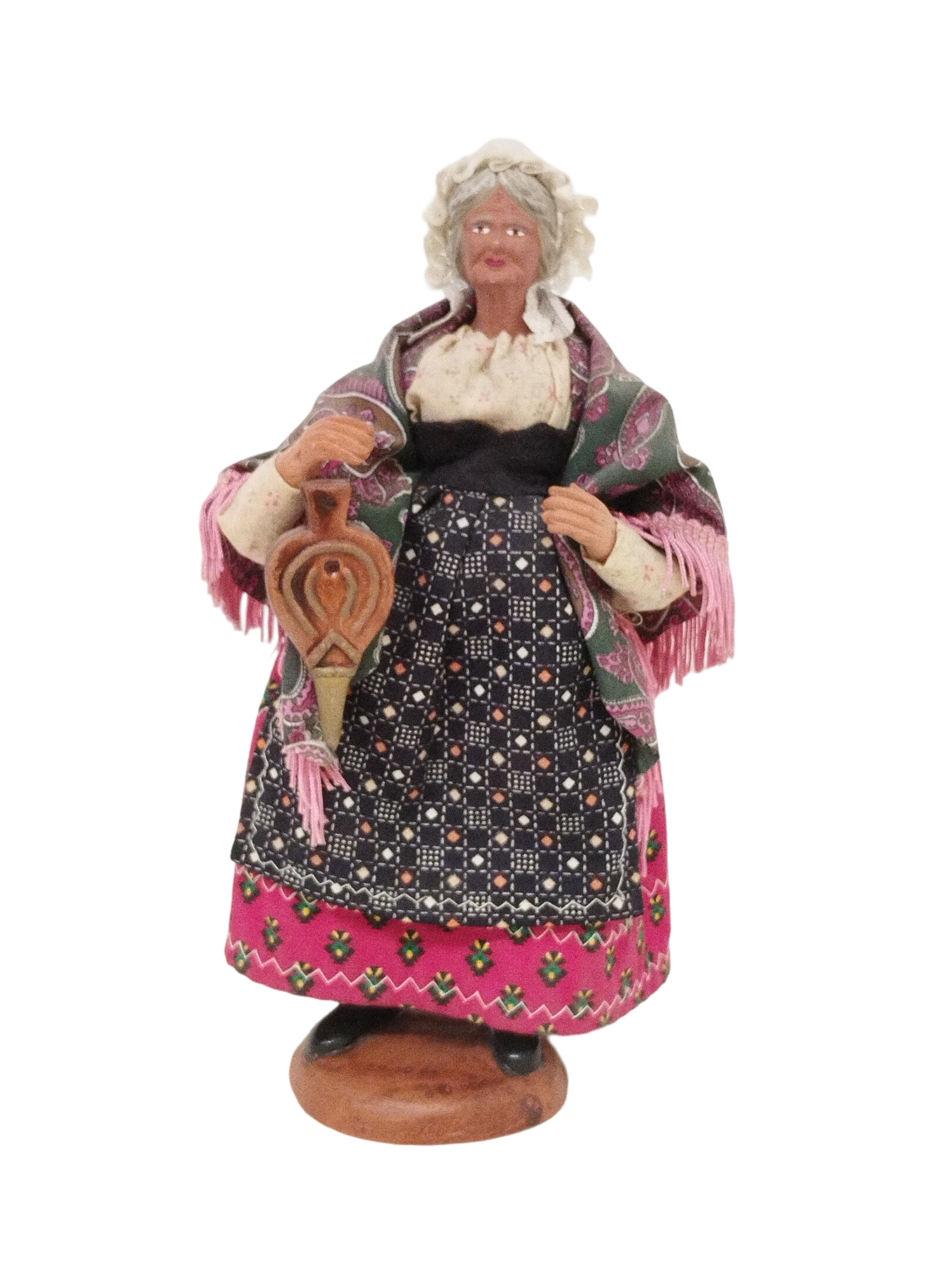 Santons de Province Collection vieille femme en Terre Cuite  - Photo 0