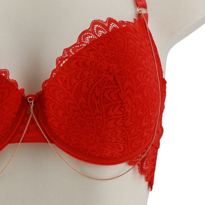 Soutien gorge rouge avec armatures - Undiz - 95D - Photo 2