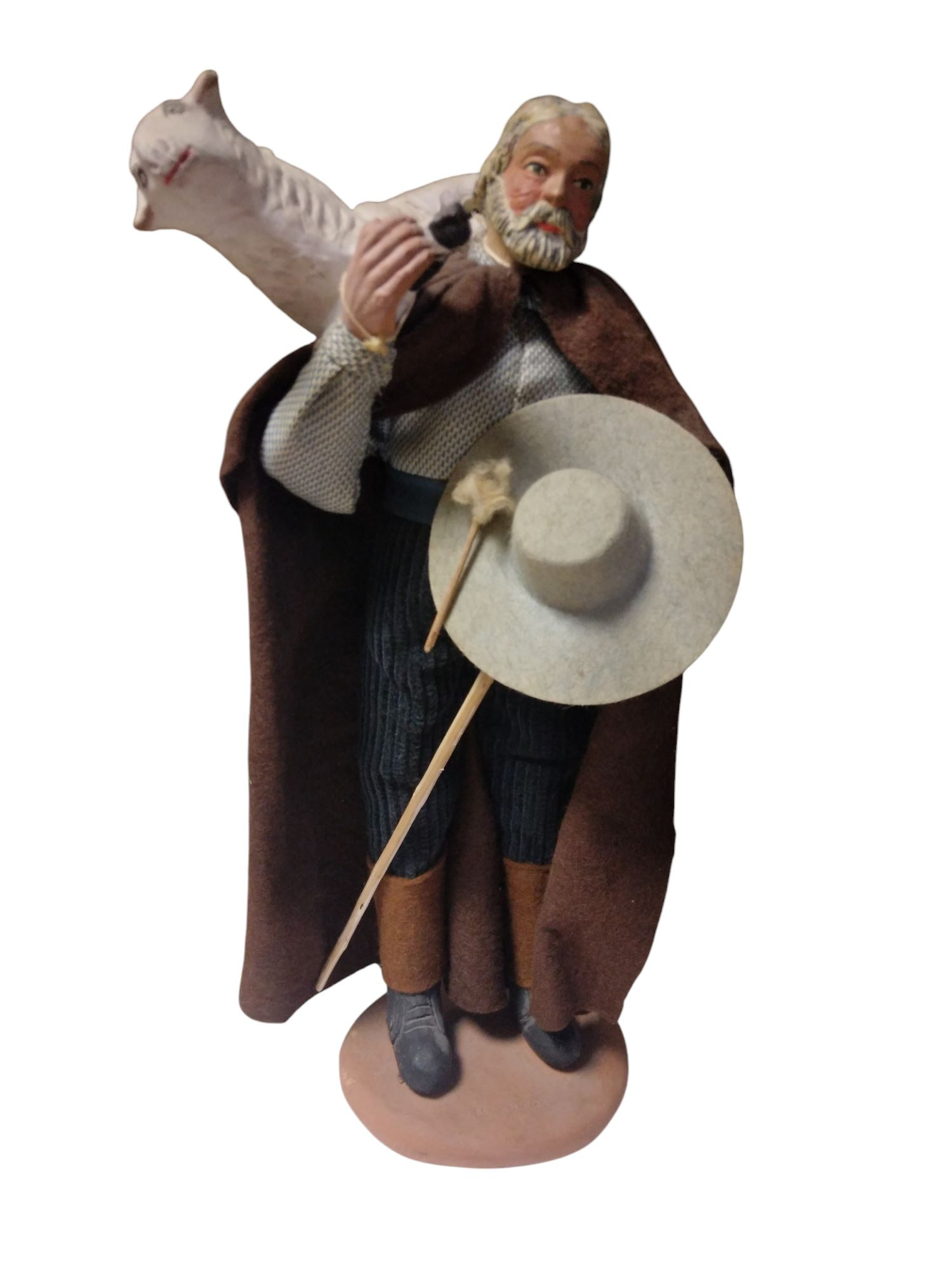 Lot de 5 santons d'argile véritable - Madelaine JOURDAN NANS les PINS (C5) - Photo 2