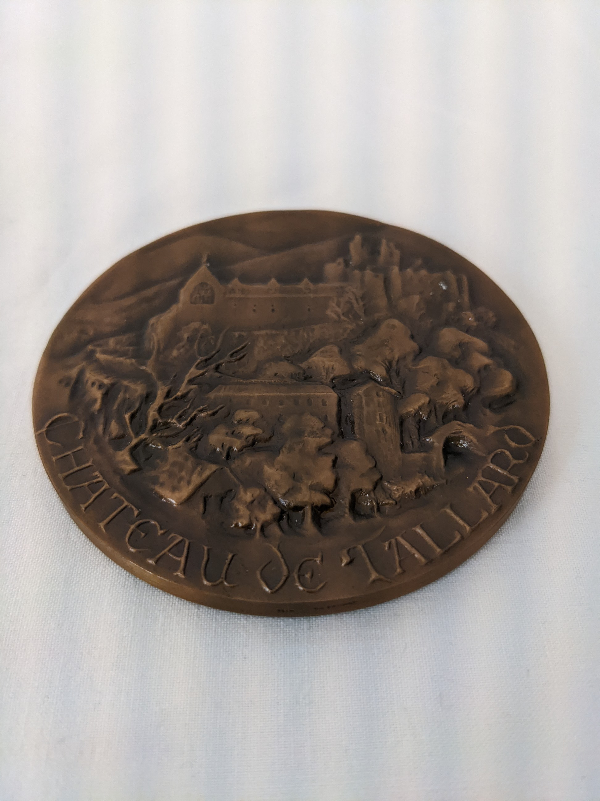 Médaille - château Tallard - cinquième République - signé Querolle - Photo 4