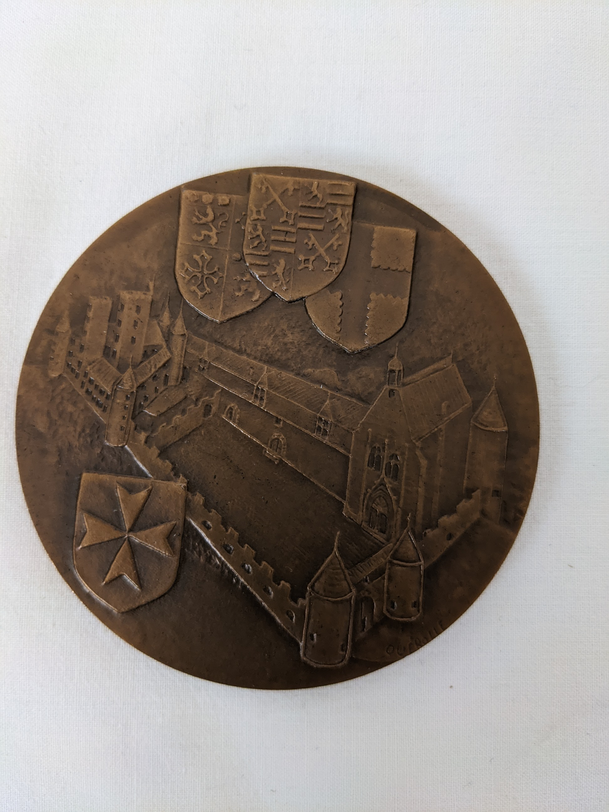 Médaille - château Tallard - cinquième République - signé Querolle - Photo 1