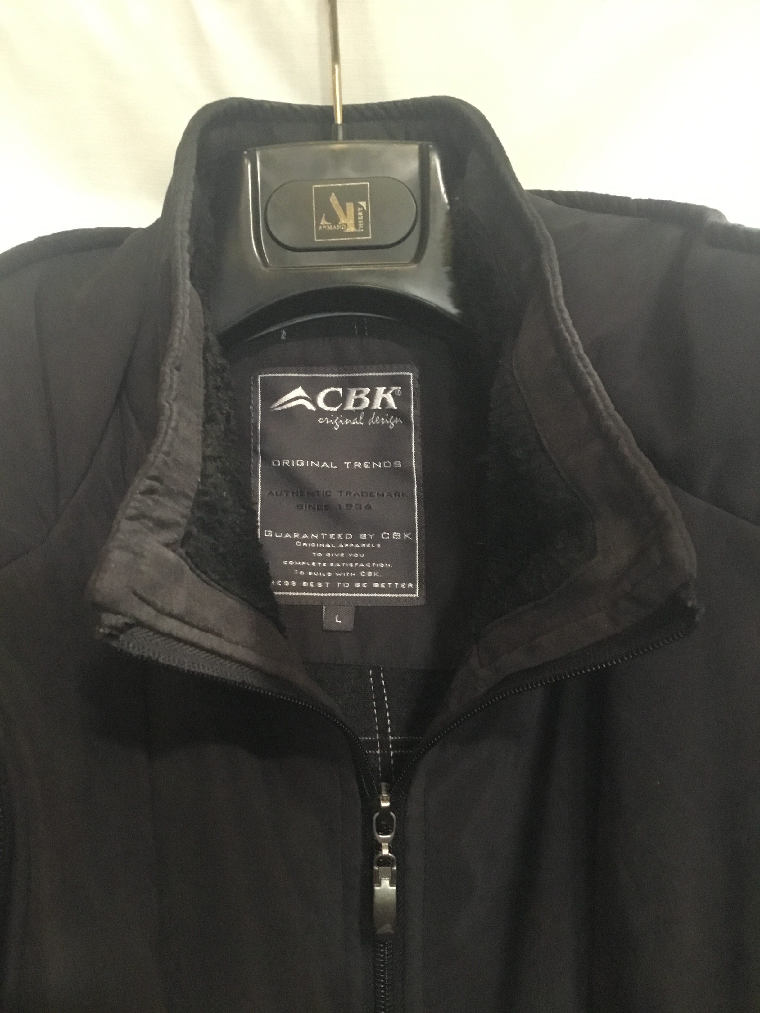 Veste homme longue noire « CBK » taille L  - Vue 5 - 
